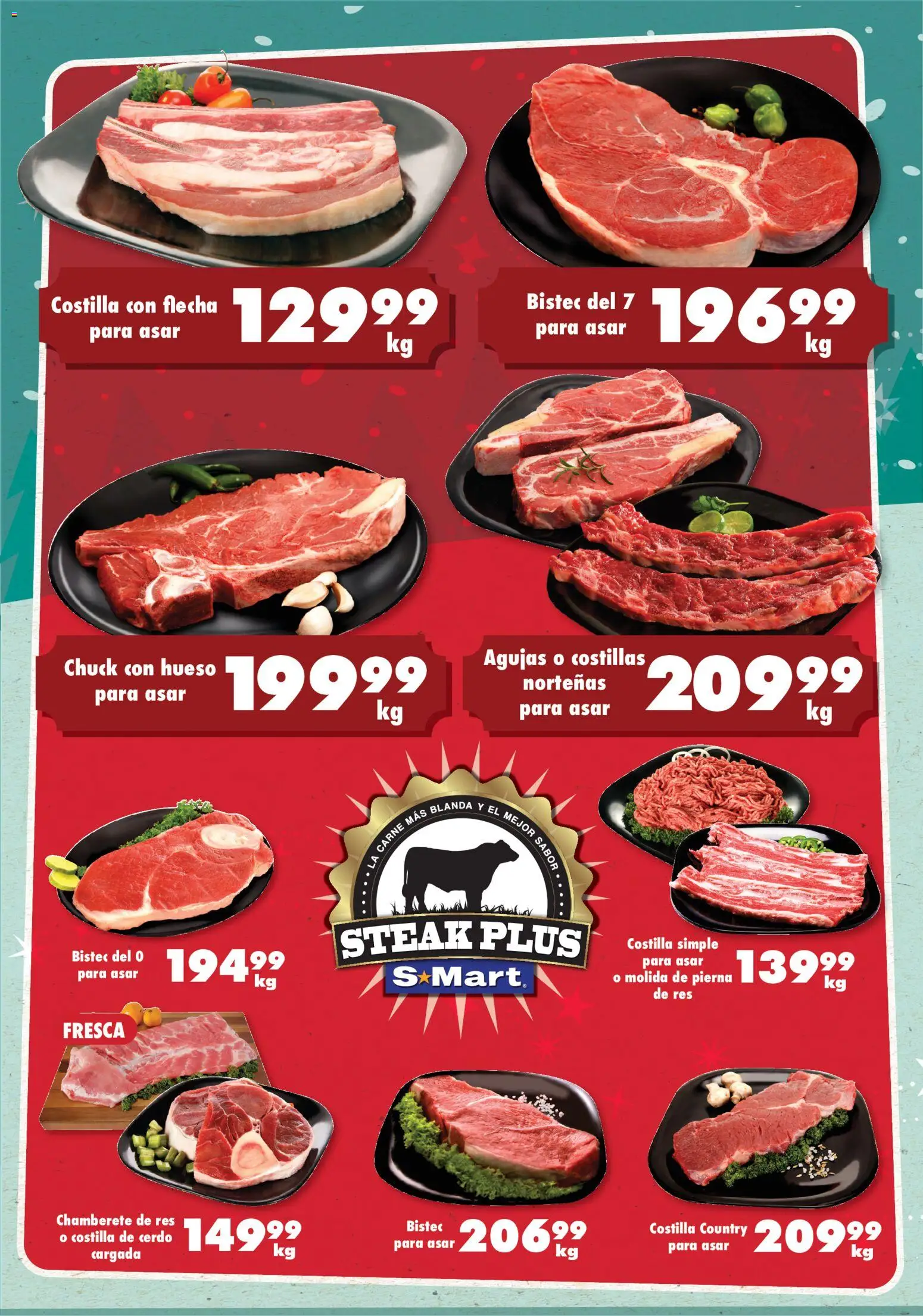 Nuevas ofertas de S-Mart válidas en toda la República Mexicana desde el 05.12.2025. ¡Encuentra las mejores ofertas en S-Mart folleto Reynosa! | Página: 1 | Productos: Cerdo, Res