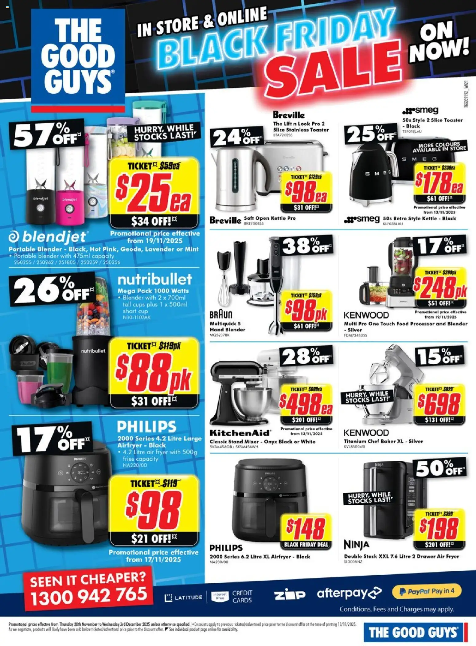 The Good Guys catalogue - valid from 19.11.2025 | Page: 13 | Products: Cups, Drawer, Portable, Mixer