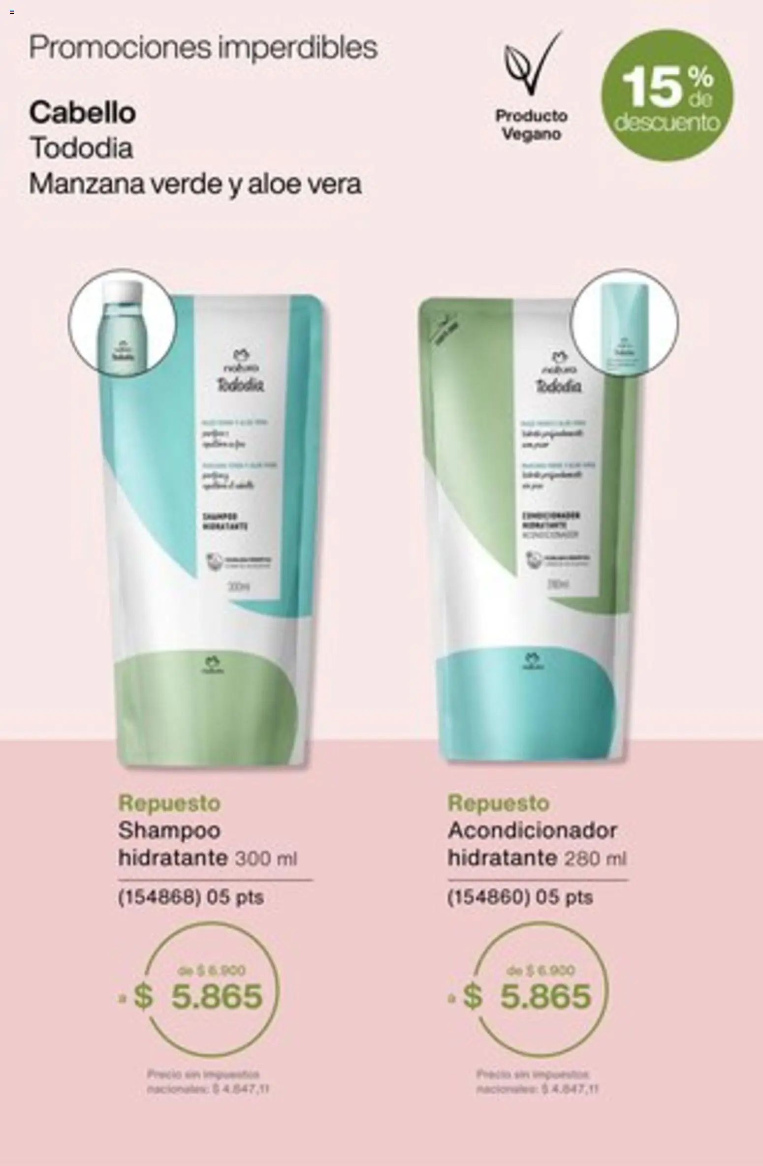 Catálogo Natura Ciclo 1/2026 │ válido desde el 04.12.2025 | Página: 57 | Productos: Shampoo, Acondicionador, Manzana