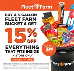 Preview of Mills Fleet Farm weekly ads valid from 01.01.2026