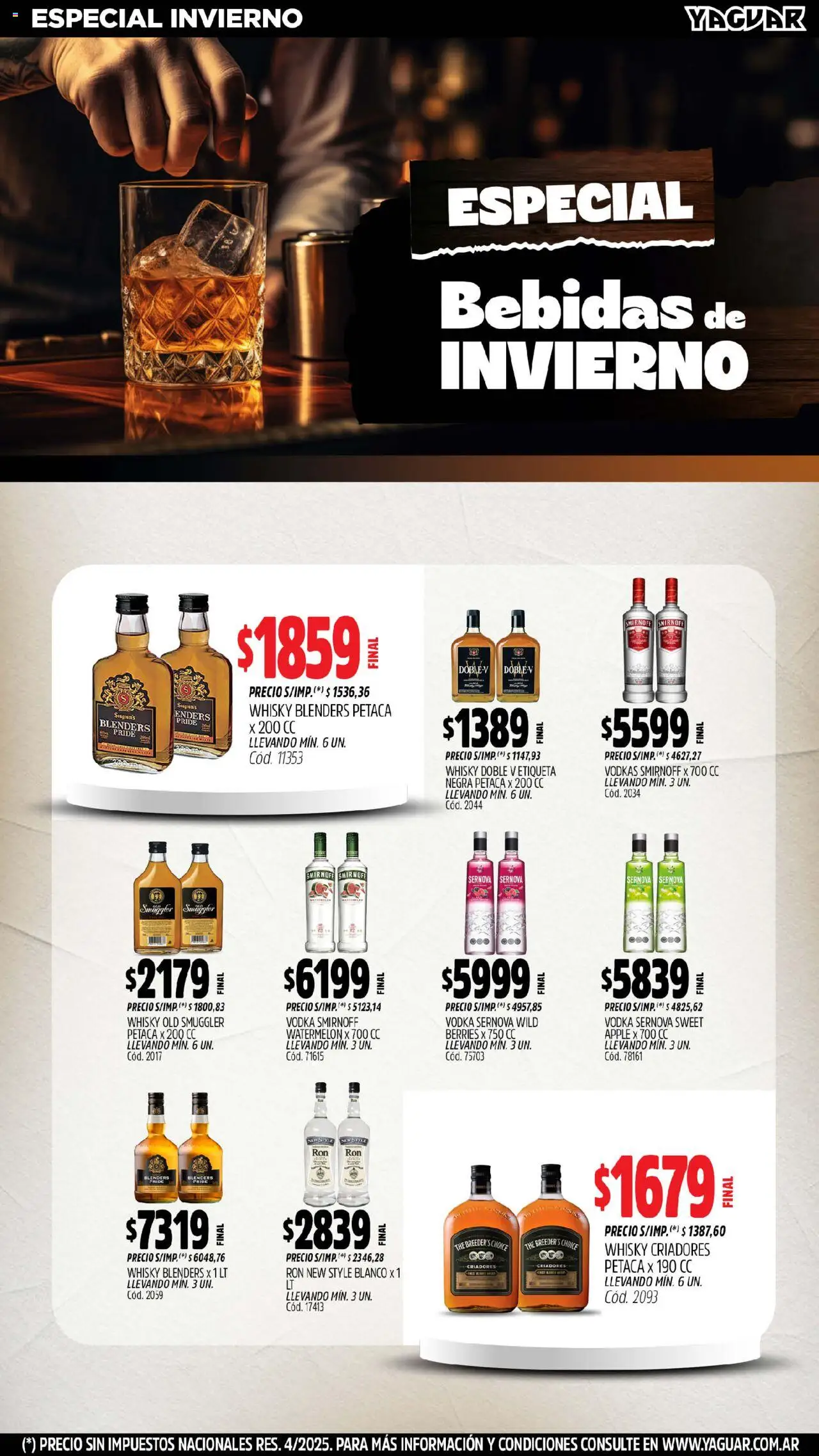 Yaguar - Neuquén │ válido desde el 11.08.2025 | Página: 10 | Productos: Vodka, Whisky
