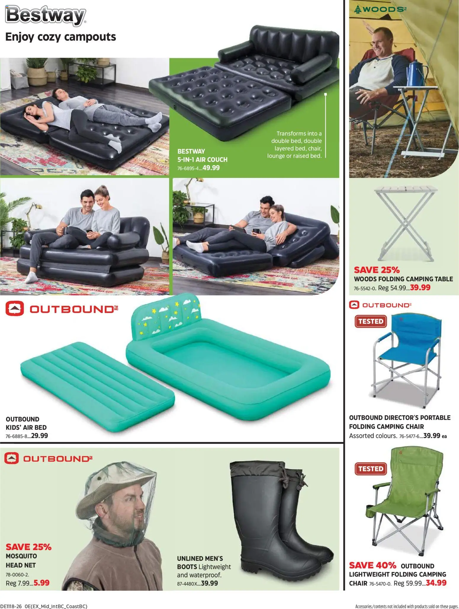 Canadian Tire flyer valid from 30.04.2026 | Page: 13 | Products: Boots, Bed, Table, Chair