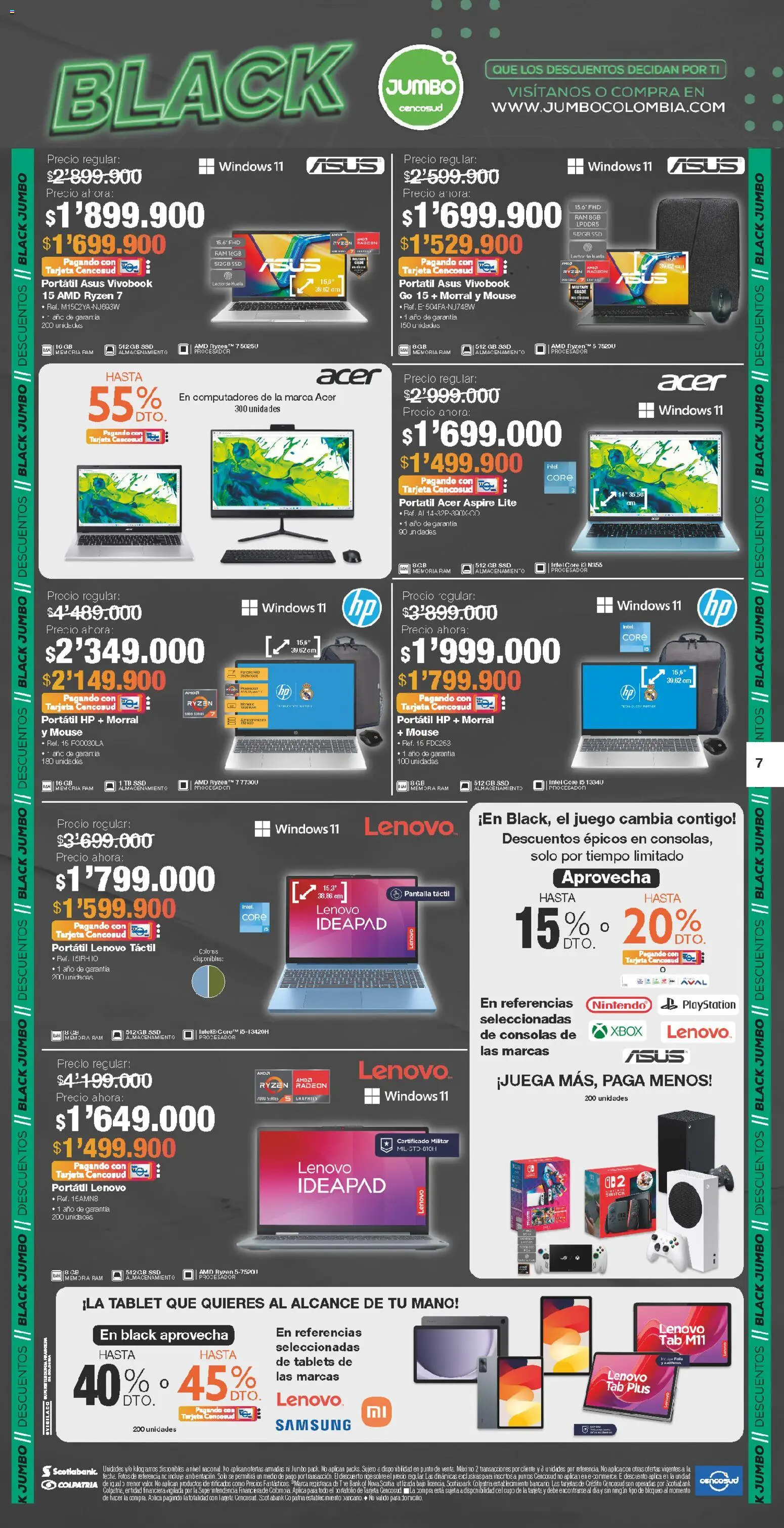 Jumbo revista - valida desde el 27.11.2025 | Página: 7 | Productos: Xbox, Juego, Tablet, Morral