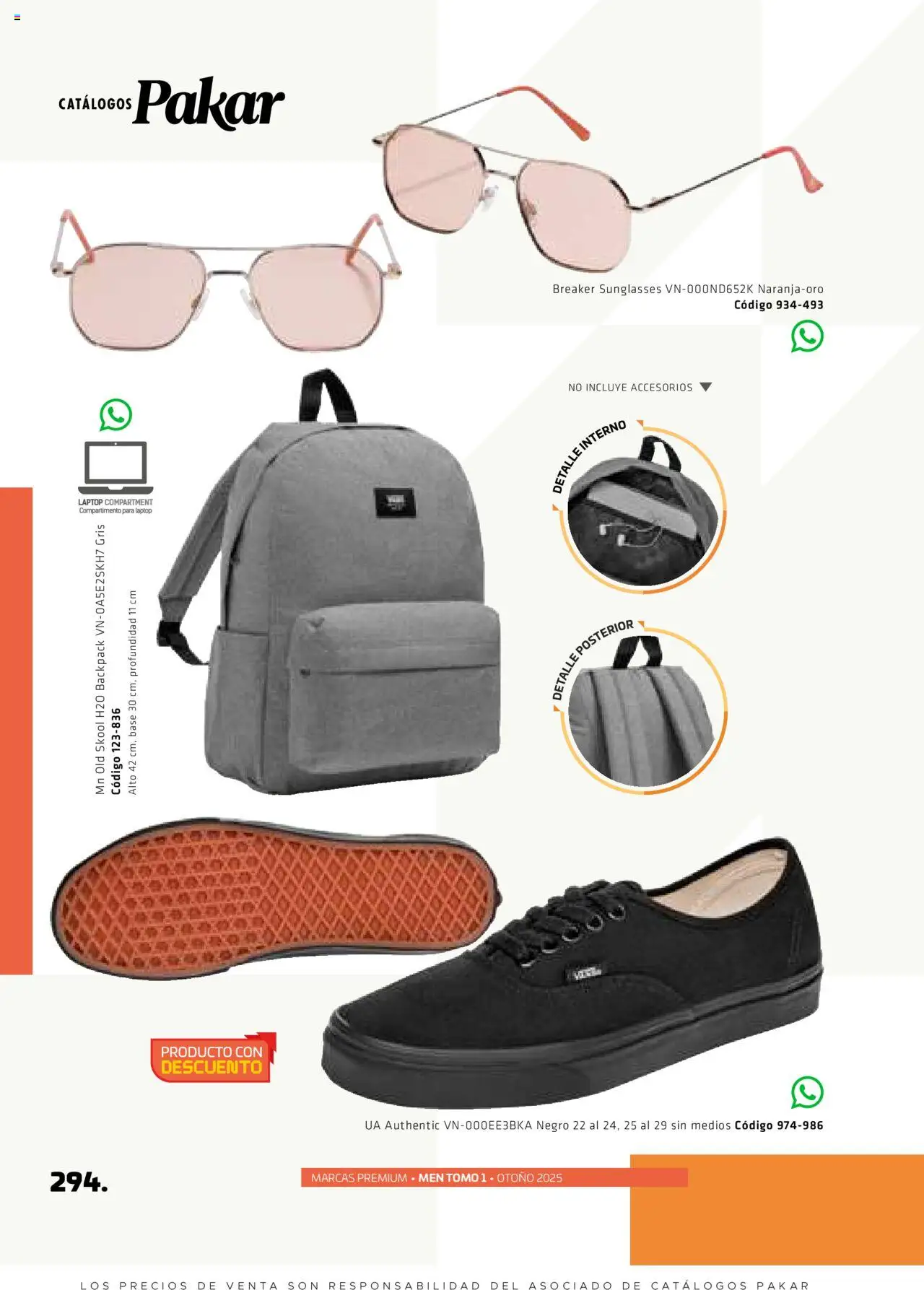 Nuevas ofertas de SC Pakar válidas en toda la República Mexicana desde el 29.08.2025. ¡Encuentra las mejores ofertas en SC Pakar - Catálogo Otoño Men Tomo 1! | Página: 294