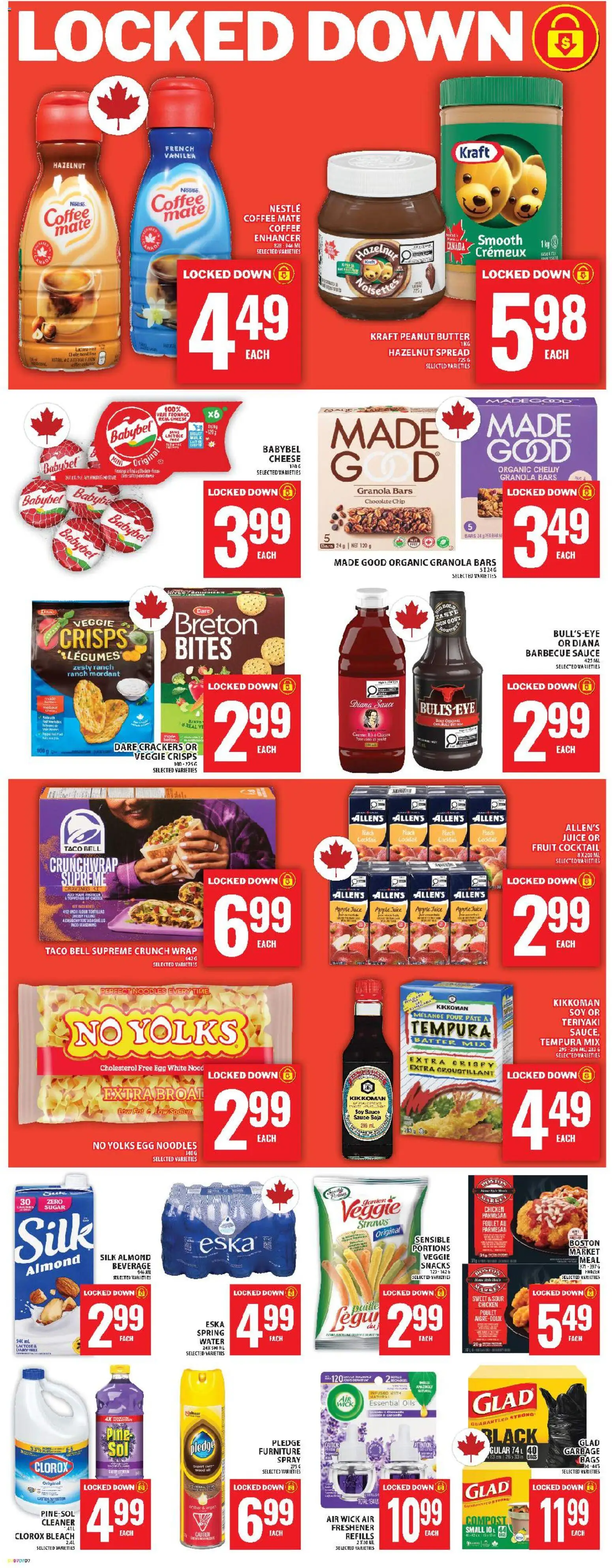 Food Basics flyer valid from 16.04.2026 | Page: 9 | Products: Rice, Noodles, Chocolate, Chicken
