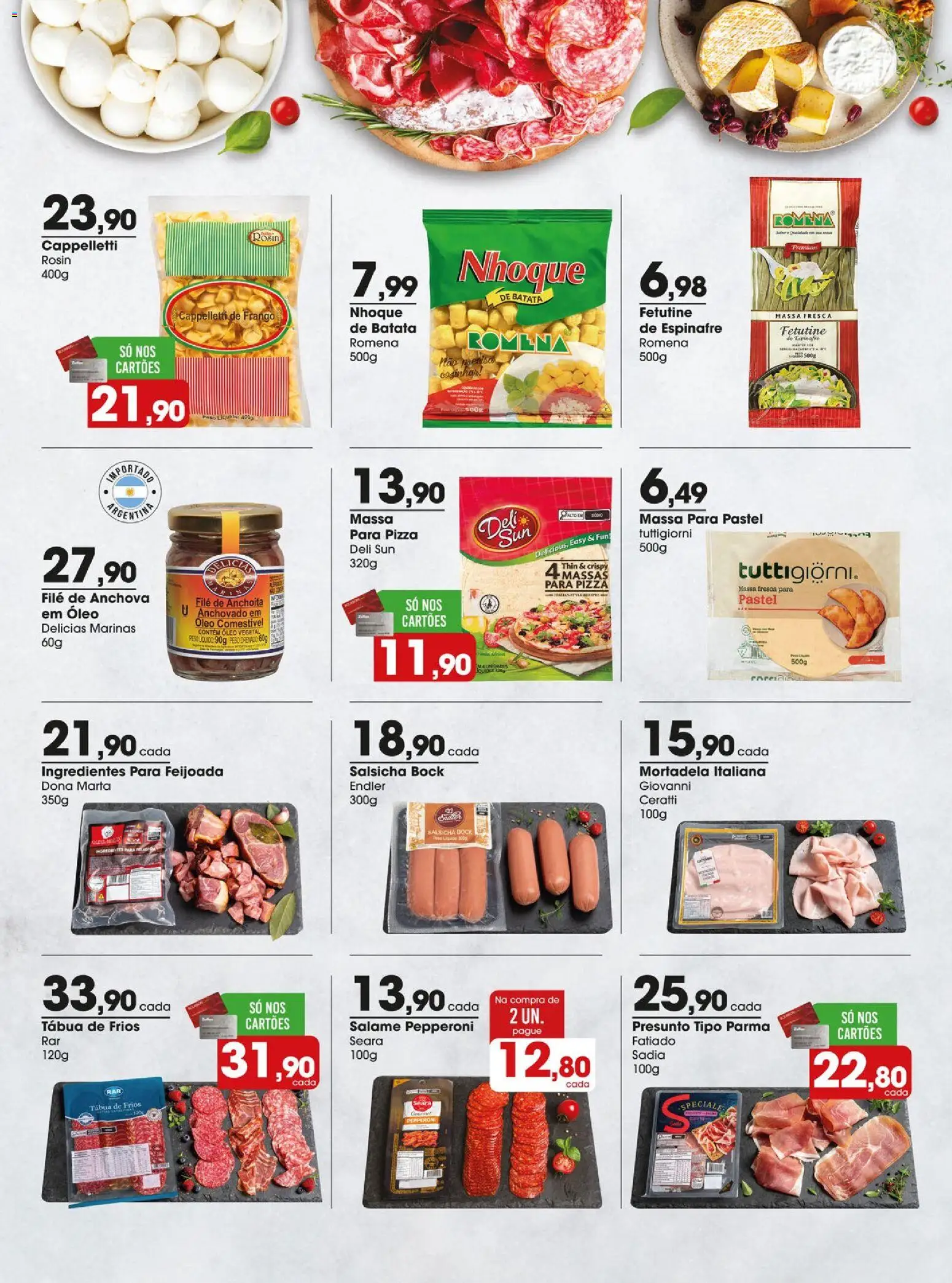 Zaffari Folheto - válido de 28.04.2026 | Página: 14 | Produtos: Salsicha, Anchova, Massa, Batata