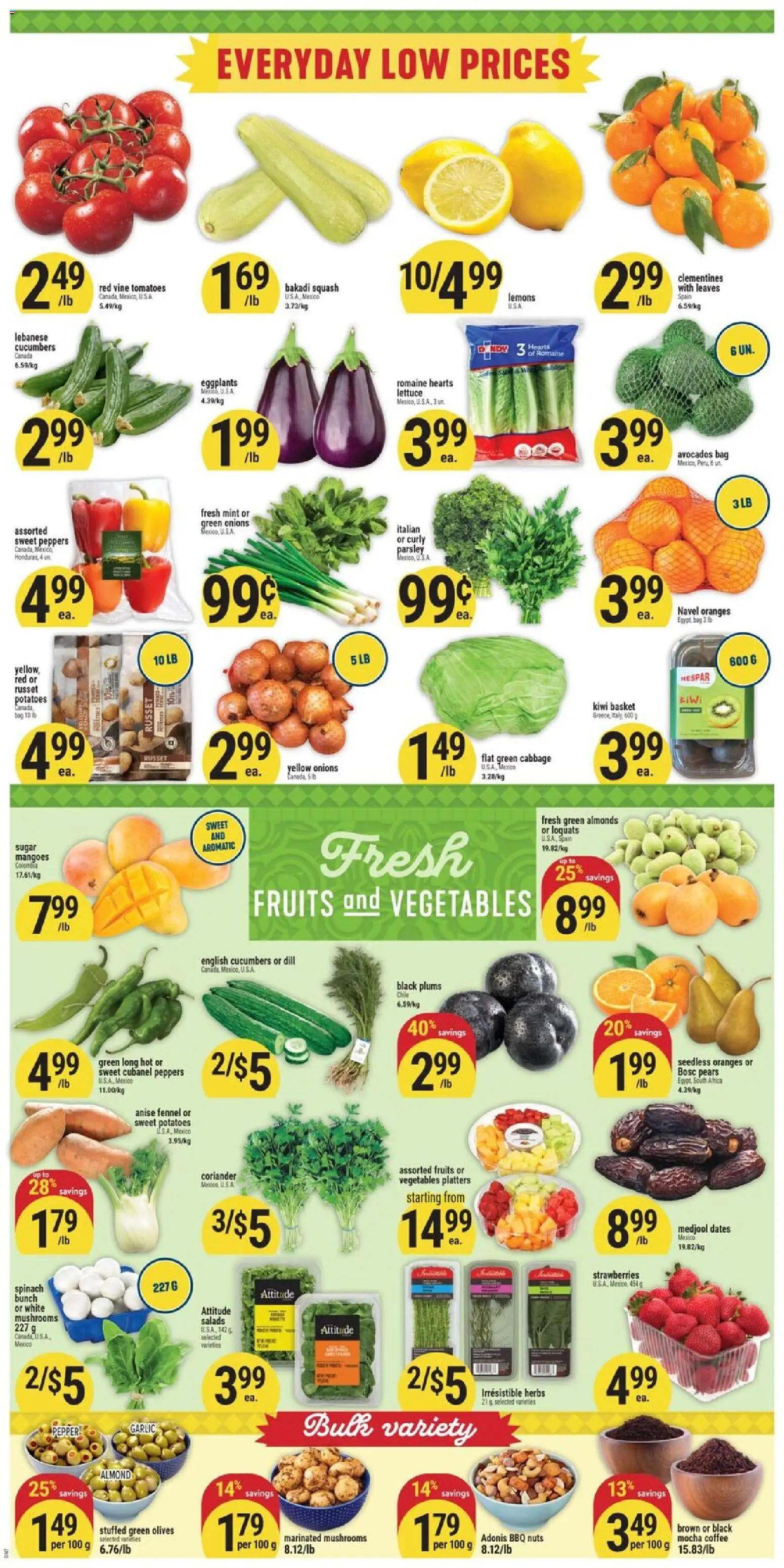 Adonis flyer valid from 23.04.2026 | Page: 2 | Products: Nuts, Basket, Coffee, Tomatoes