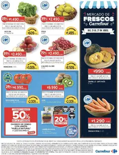 Vista previa Carrefour ofertas válido desde el 21.04.2026 | Página: 5 | Productos: Pera, Manzana, Té, Zanahoria