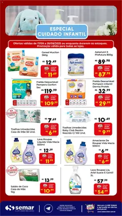 Semar Supermercado - Ofertas Especial Cuidado Infantil - Pré-Visualização do folheto da loja Semar Supermercado, válido de 17.09.2025