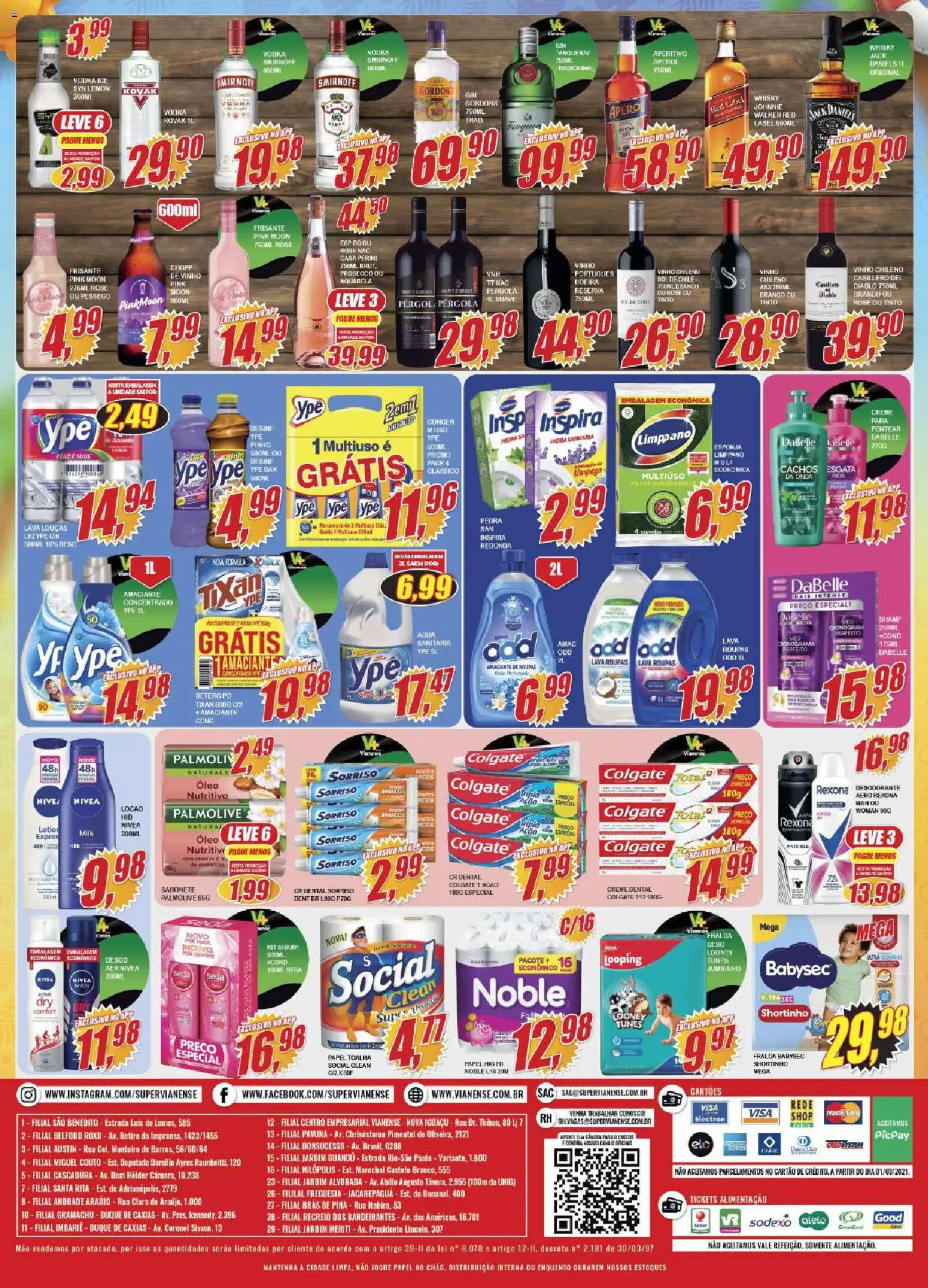 Vianense Folheto - válido de 27.02.2026 | Página: 4 | Produtos: Sabonete, Creme dental, Amaciante, Câmera