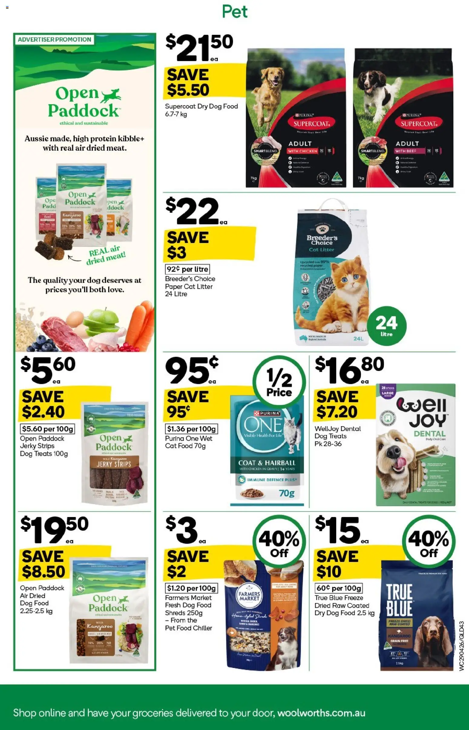 Woolworths catalogue - valid from 29.04.2026 | Page: 43 | Products: Beef, Meat, Dog food, Coat