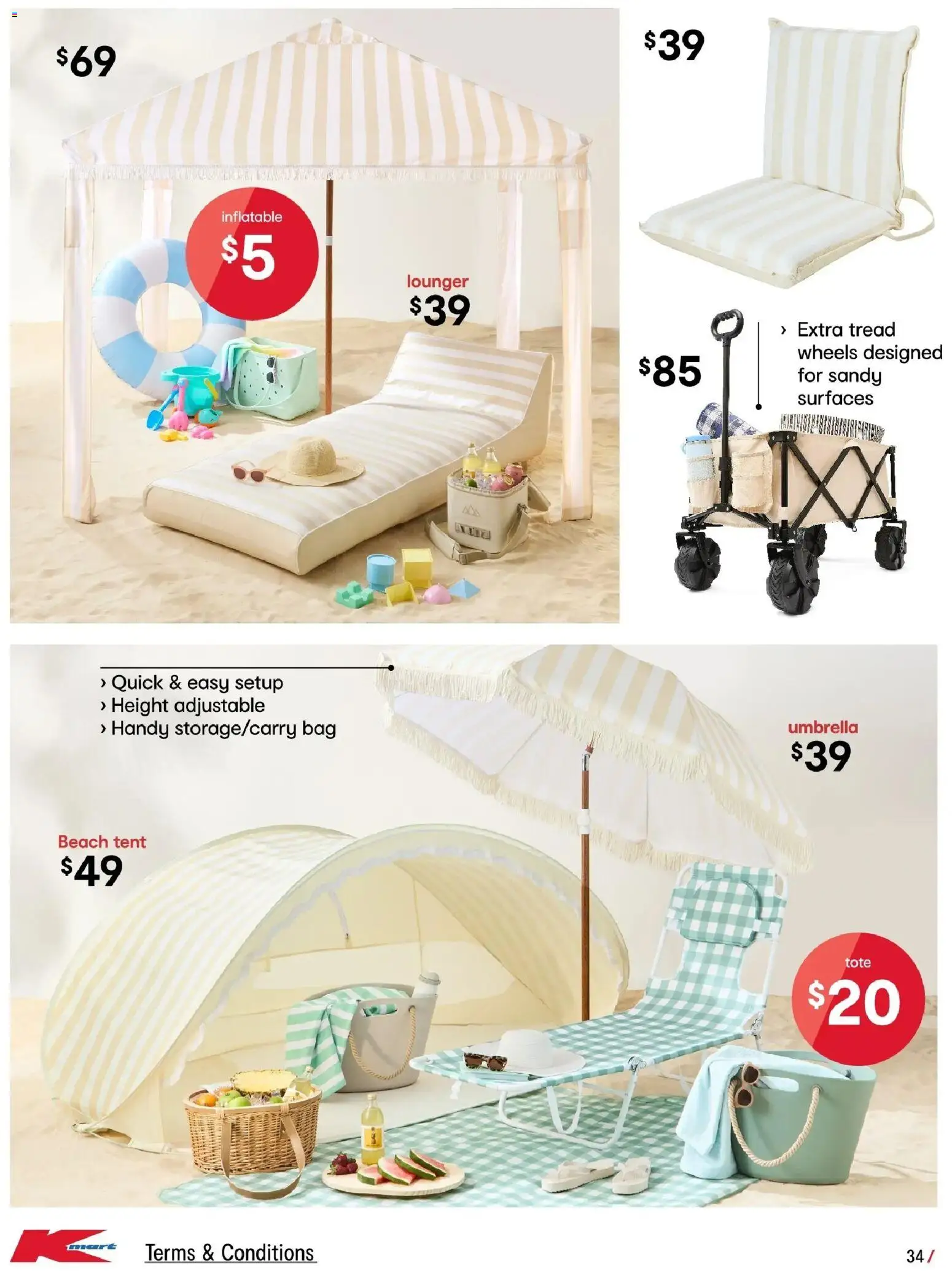 Kmart catalogue - valid from 04.12.2025 | Page: 34 | Products: Umbrella, Bag