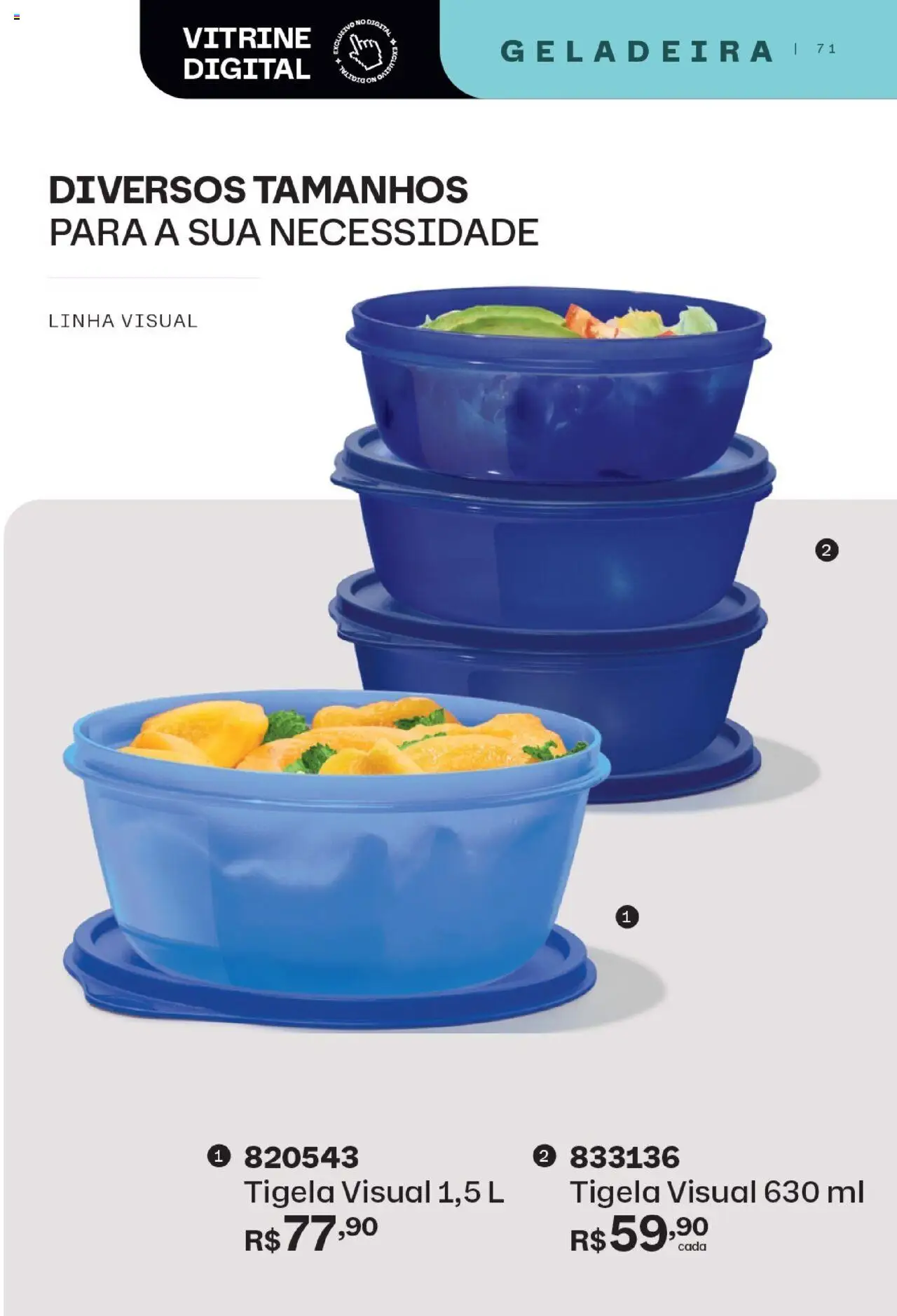Tupperware Folheto - válido de 01.09.2025 | Página: 71 | Produtos: Geladeira, Tigela