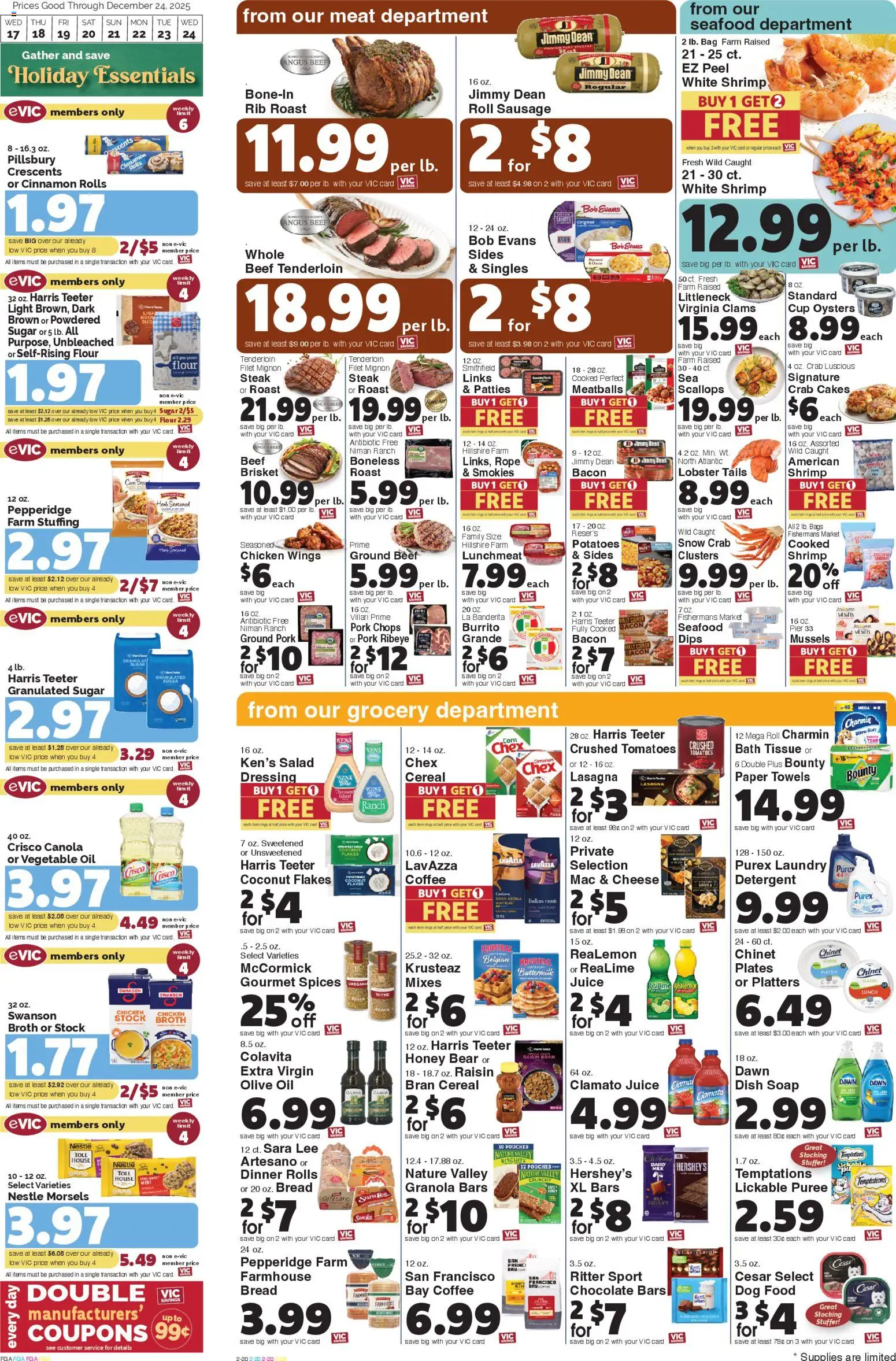 Harris Teeter Weekly Ad - SC - valid from 17.12.2025 | Page: 4 | Products: Dog Food, Cheese, Chocolate, Spices