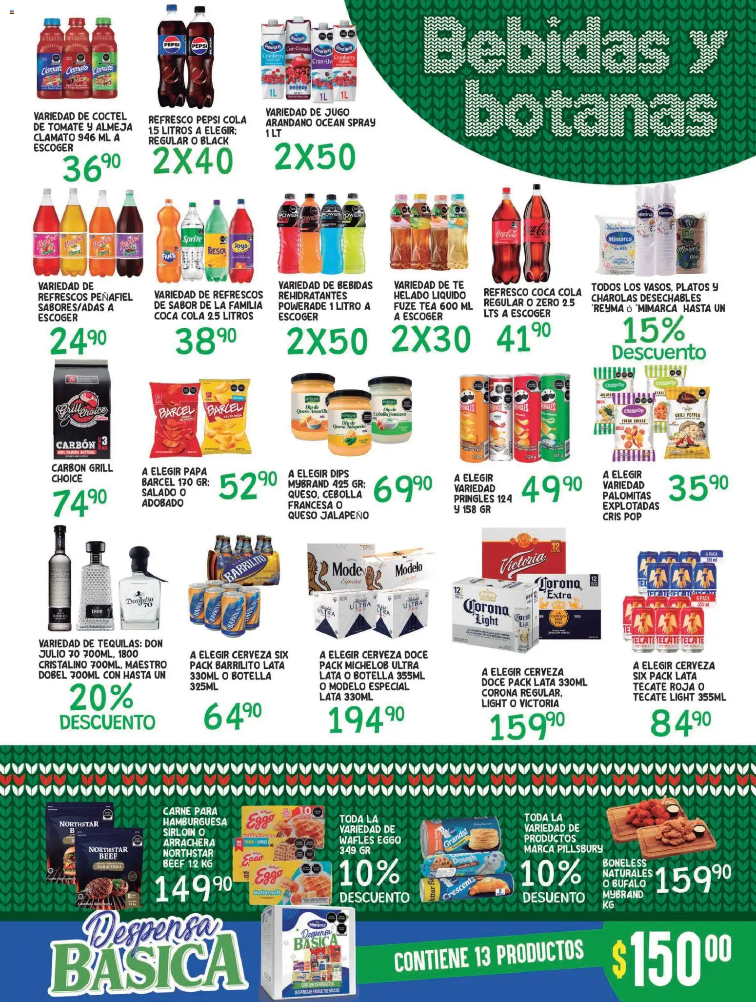 Nuevas ofertas de Alsuper válidas en toda la República Mexicana desde el 16.12.2025. ¡Encuentra las mejores ofertas en Alsuper folleto Durango! | Página: 3 | Productos: Cebolla, Cerveza, Tequila, Té