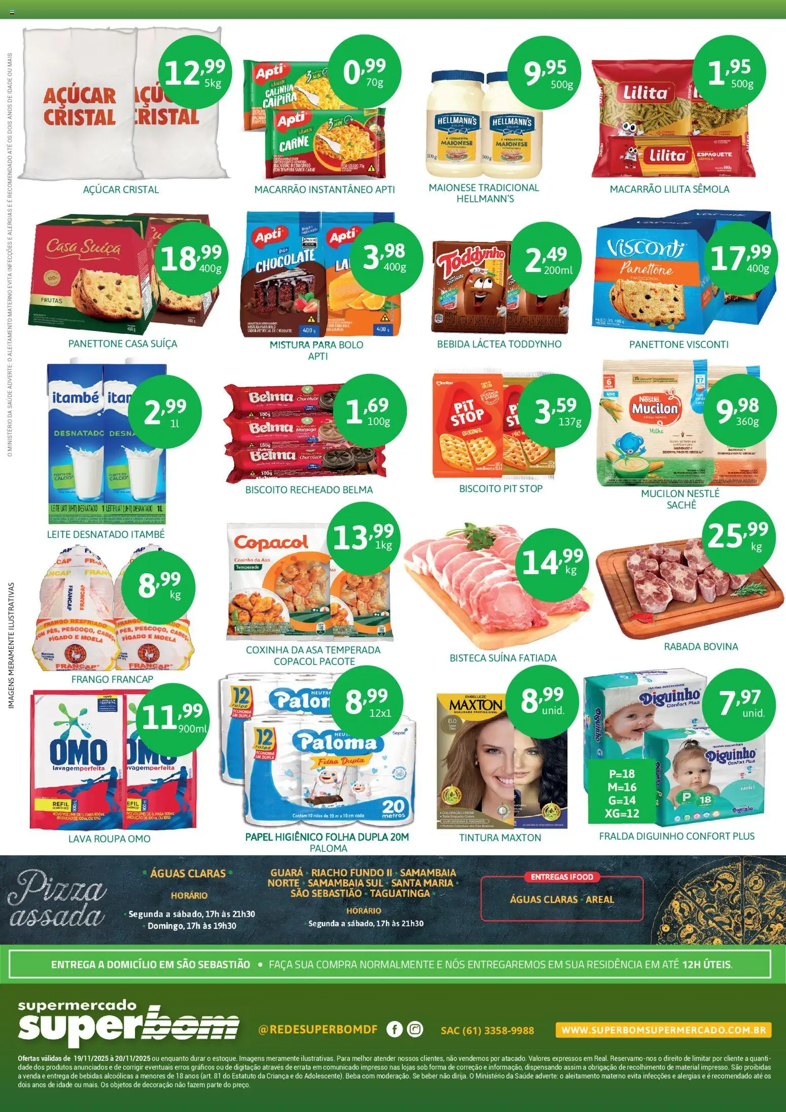 Superbom Folheto - válido de 19.11.2025 | Página: 2 | Produtos: Biscoito, Panettone, Frango, Mistura para bolo