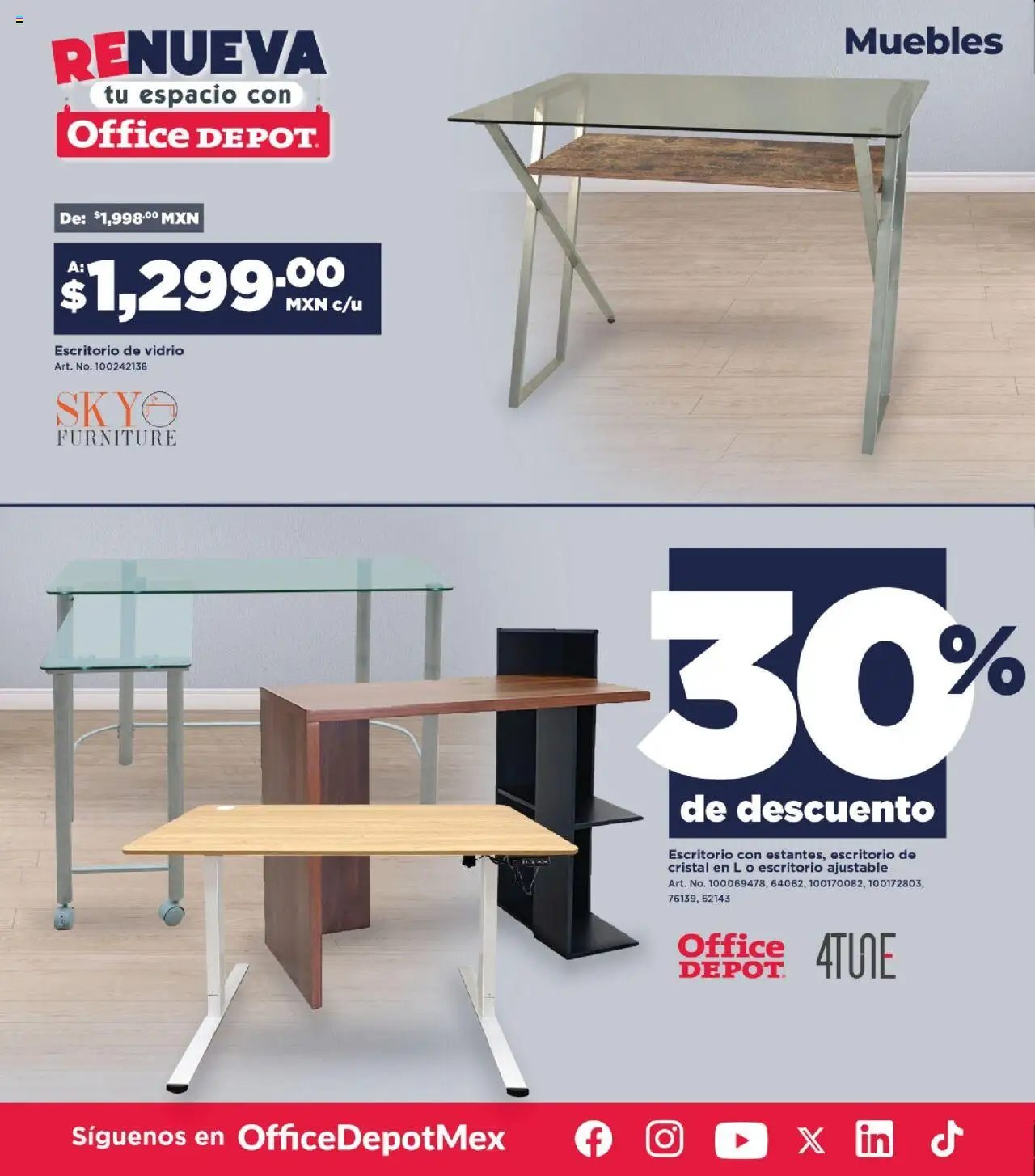 Nuevas ofertas de Office Depot válidas en toda la República Mexicana desde el 01.10.2025. ¡Encuentra las mejores ofertas en Office Depot - Catálogo! | Página: 2 | Productos: Escritorio