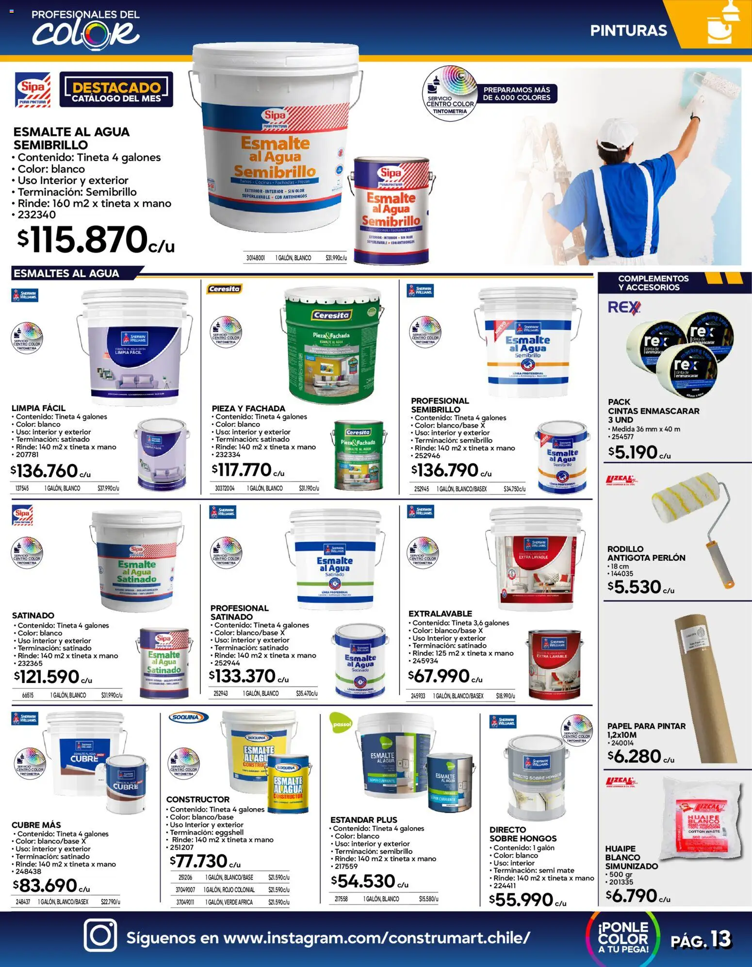 Construmart Ofertas │ válido desde el 01.03.2026 | Página: 13 | Productos: Agua, Pintura, Sobre, Rodillo