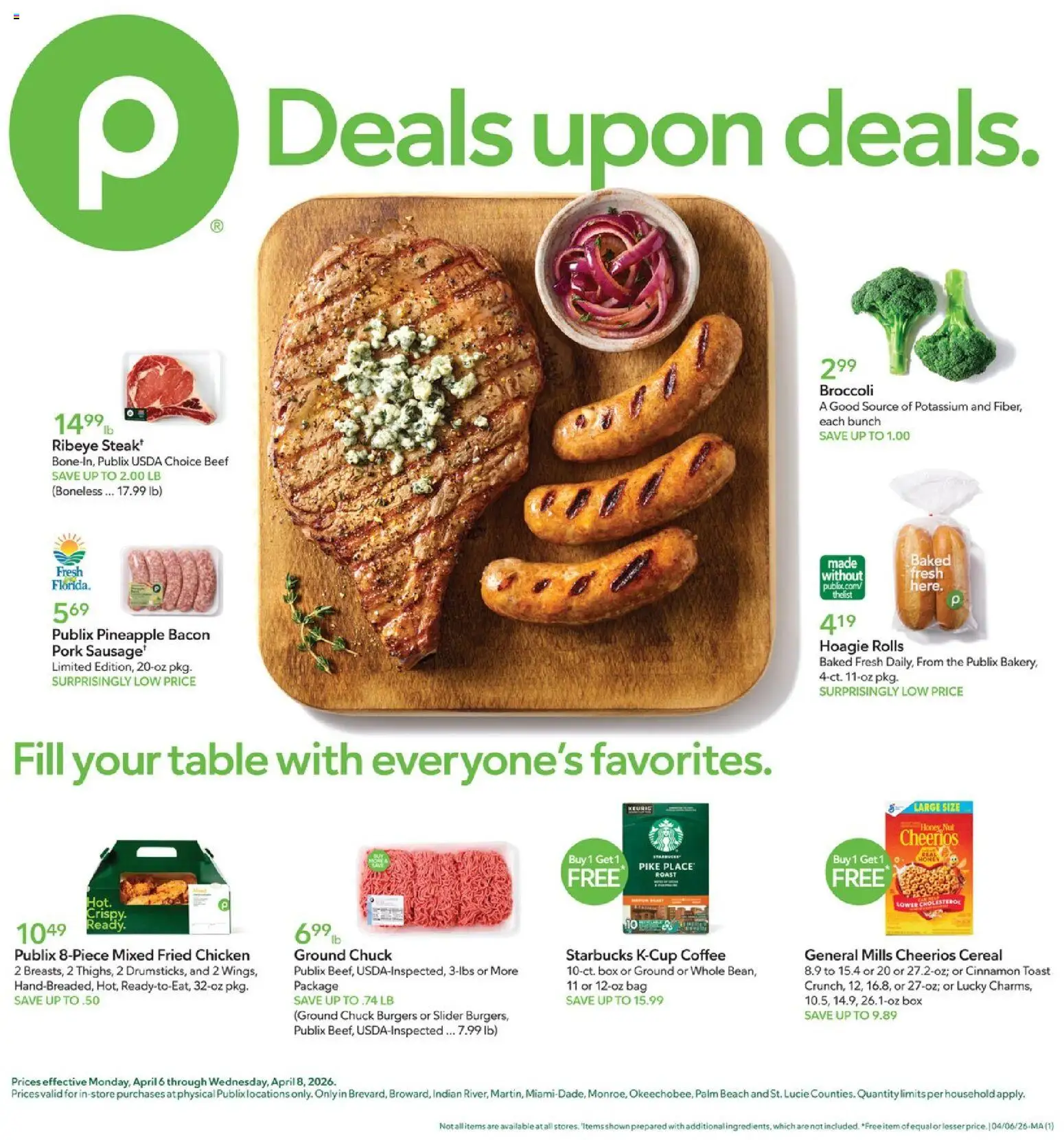 Publix - Leaflet - valid from 06.04.2026 | Page: 1 | Products: Table, Pork, Pineapple, Bag
