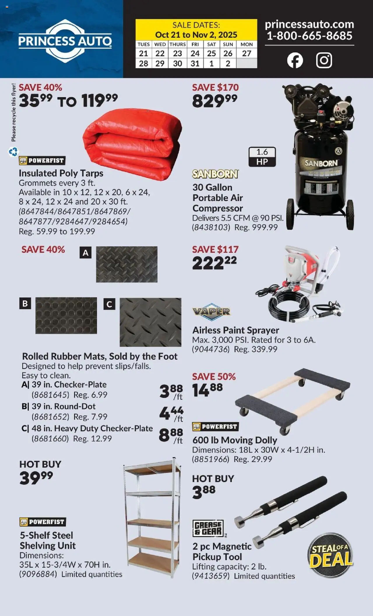 Princess Auto flyer valid from 21.10.2025 | Page: 10 | Products: PC
