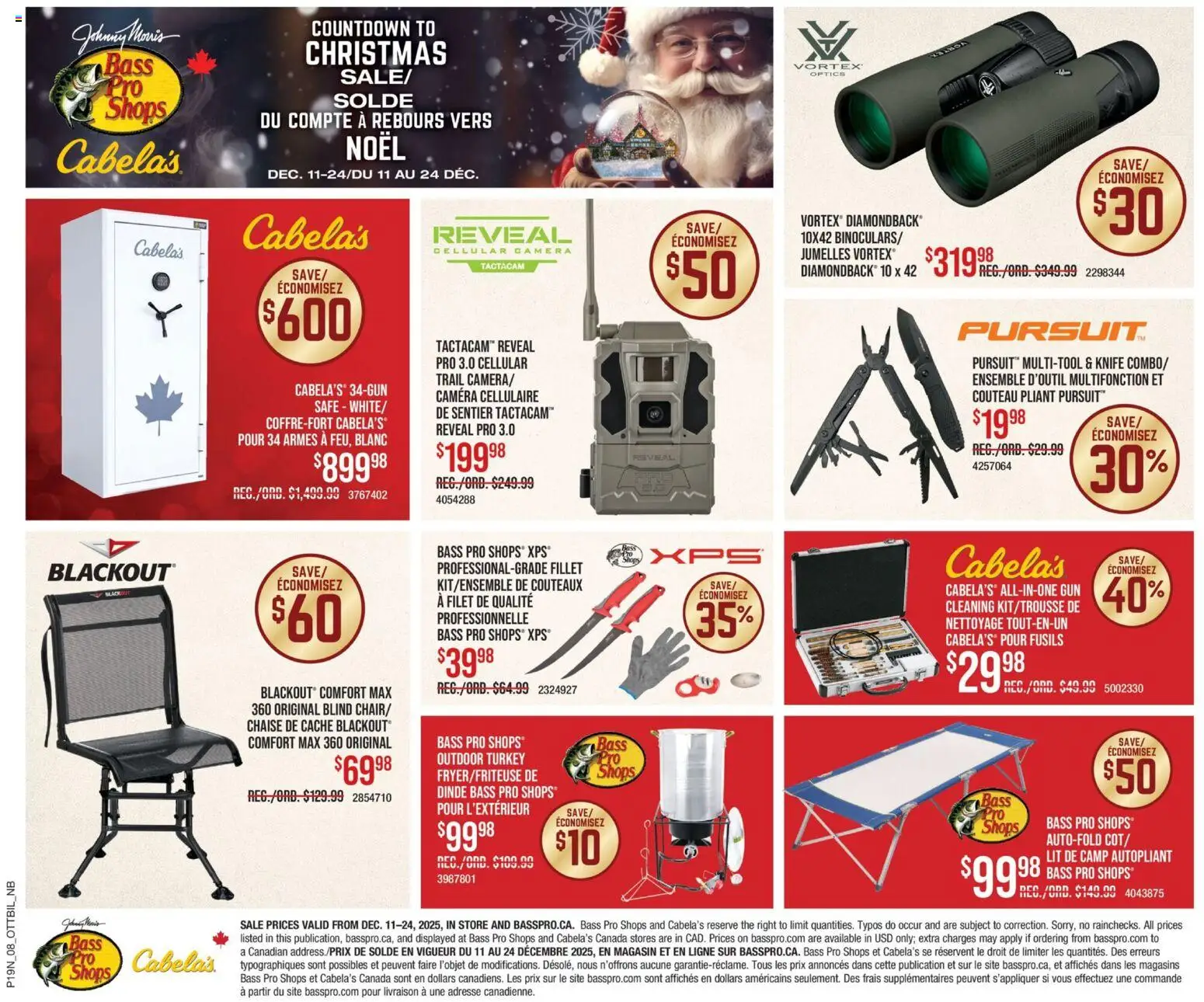 Cabelas flyer valid from 11.12.2025 | Page: 9 | Products: Camera, Turkey