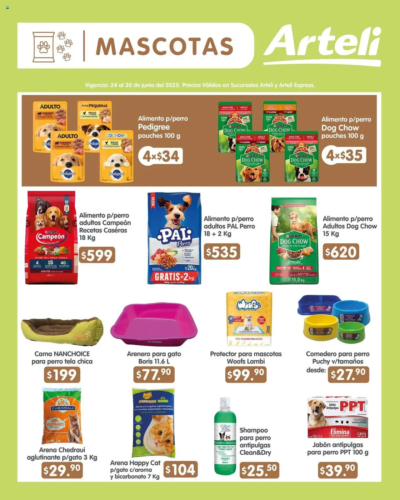 Nuevas ofertas de Arteli válidas en toda la República Mexicana desde el 24.06.2025. ¡Encuentra las mejores ofertas en Arteli folleto! | Página: 17 | Productos: Pollo, Cereales, Cama, Jabón