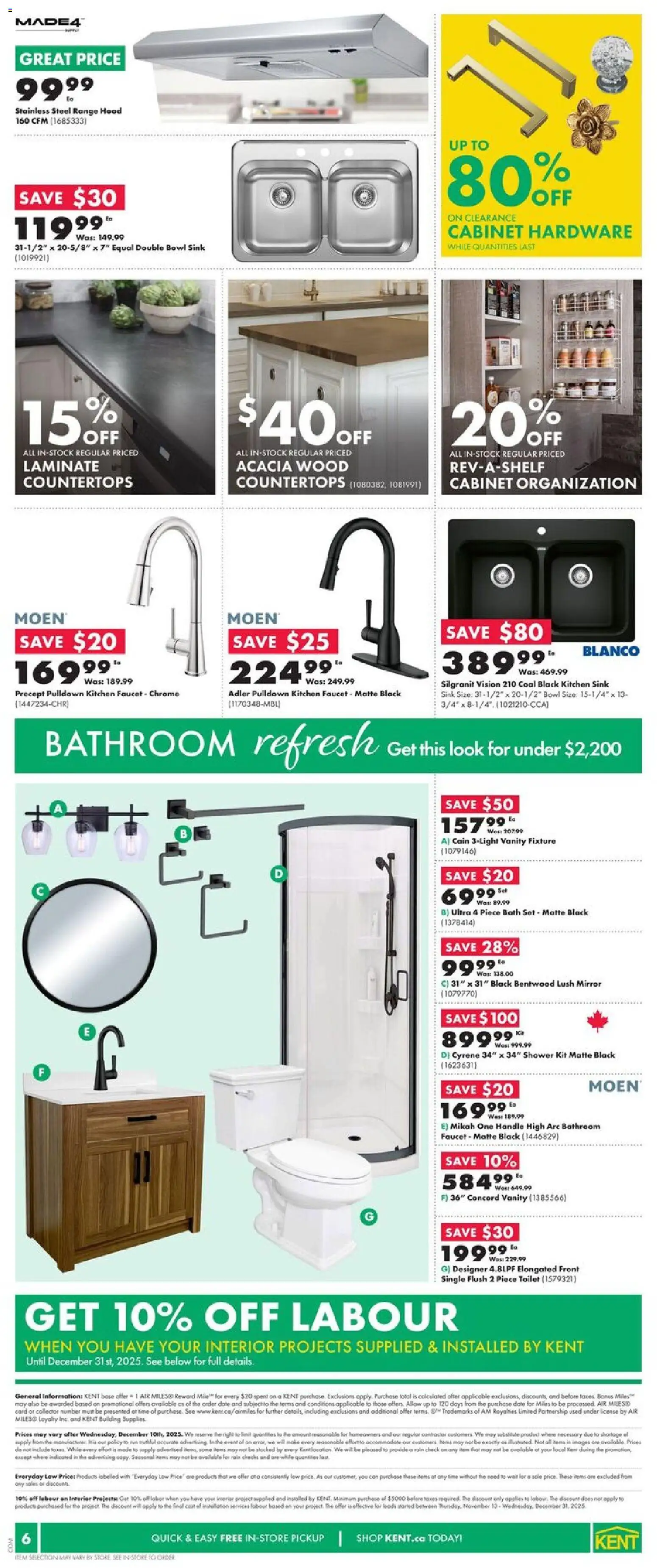 Kent flyer valid from 04.12.2025 | Page: 6 | Products: Cabinet, Bath, Shower, Mirror