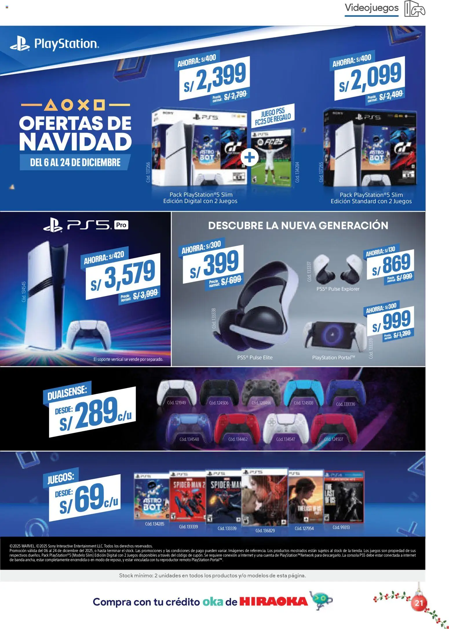 Catálogo Hiraoka válido desde 06.12.2025 | Página: 21 | Productos: Playstation, Juego