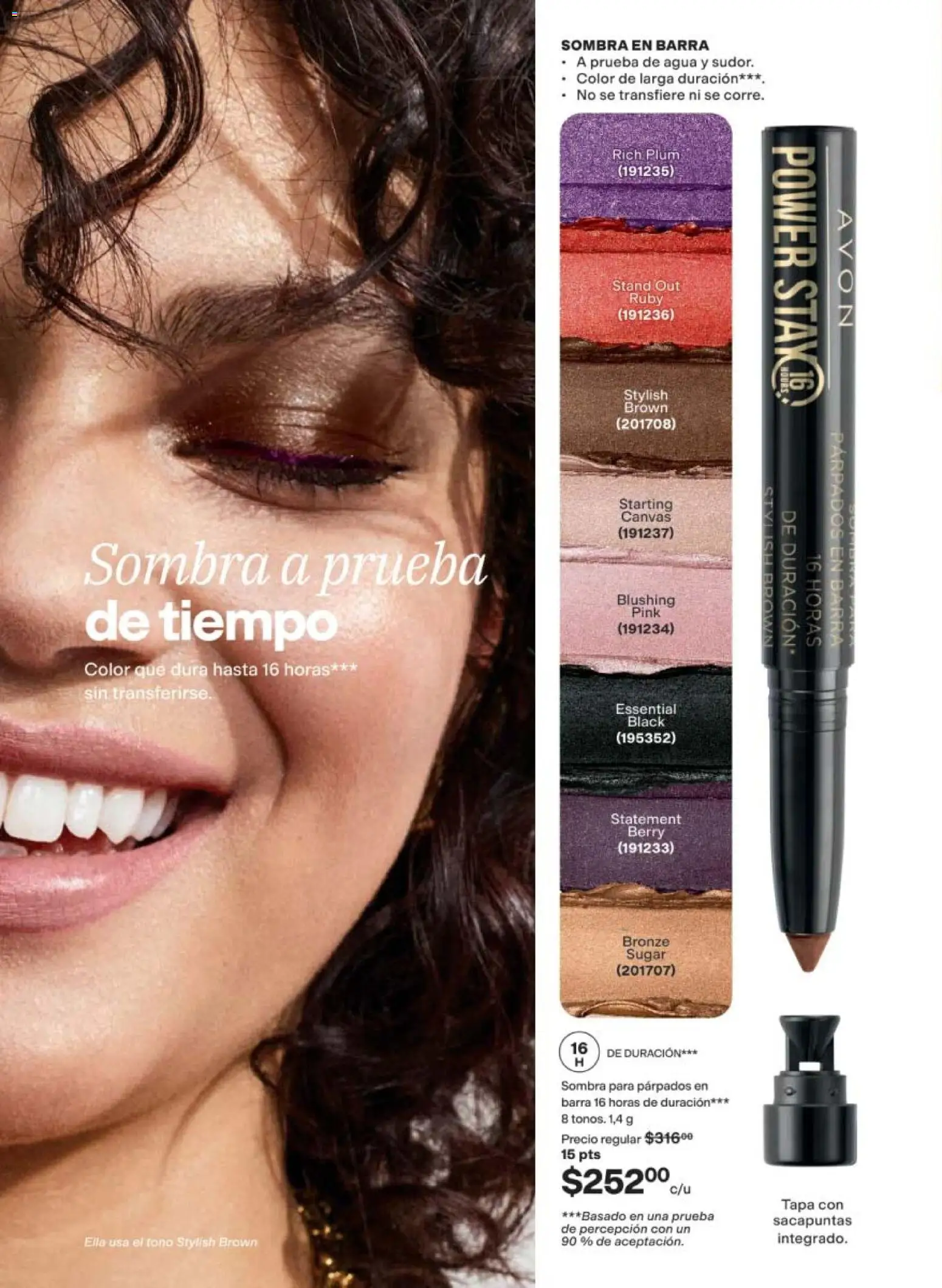 Nuevas ofertas de AVON válidas en toda la República Mexicana desde el 08.05.2026. ¡Encuentra las mejores ofertas en AVON campaña 8 2026! | Página: 80 | Productos: Sacapuntas, Agua, Sombra, Barra