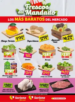 Vista previa de Soriana Frescos del Mandado Mercado: Ver, Tab, Chis, Camp, Yuc y Q. Roo, nuevo folleto de la tienda, válido en México a partir del 28.04.2026