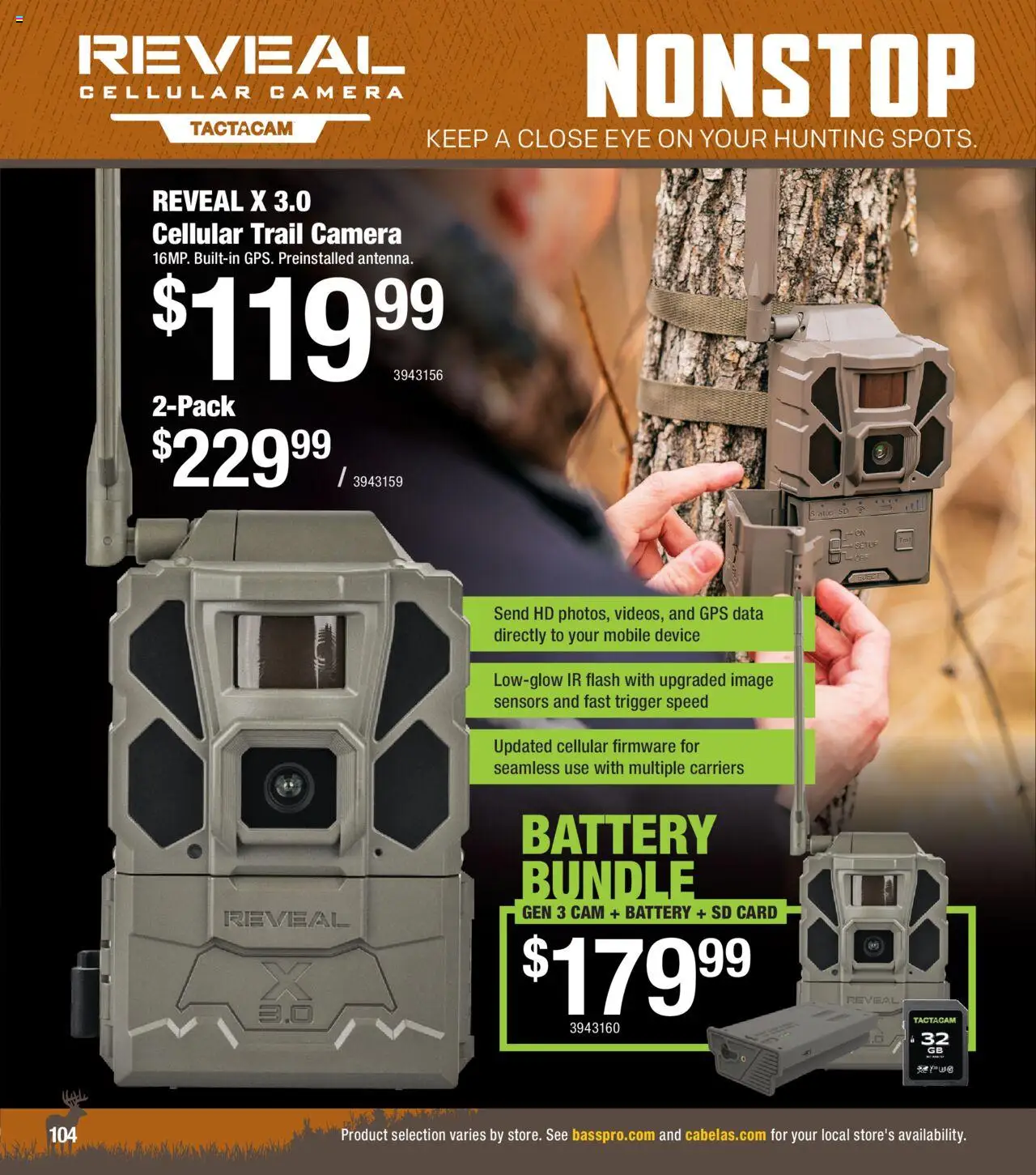 Cabela's Archery 25 - valid from 15.07.2025 | Page: 104 | Products: Battery, Camera, Trail Camera