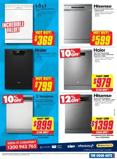 Preview of The Good Guys catalogue  - valid from 18.03.2026 | Page: 9 | Products: Dishwasher
