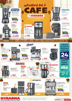Vista previa de folleto Hiraoka - Festival del Café de la Hiraoka válido desde 23.08.2025