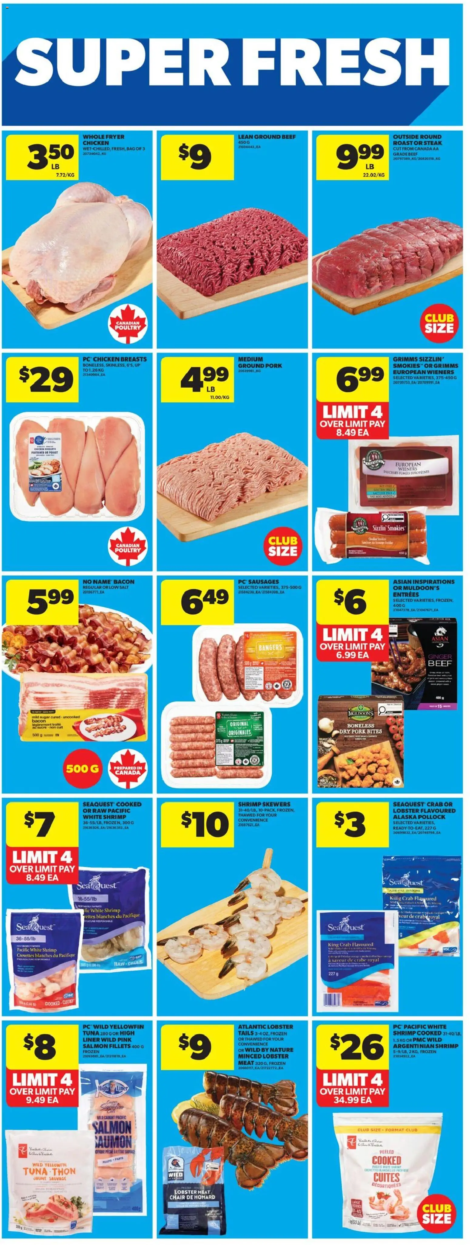 Real Canadian Superstore flyer valid from 26.02.2026 | Page: 7 | Products: Chicken breasts, Chair, Chicken, Pork
