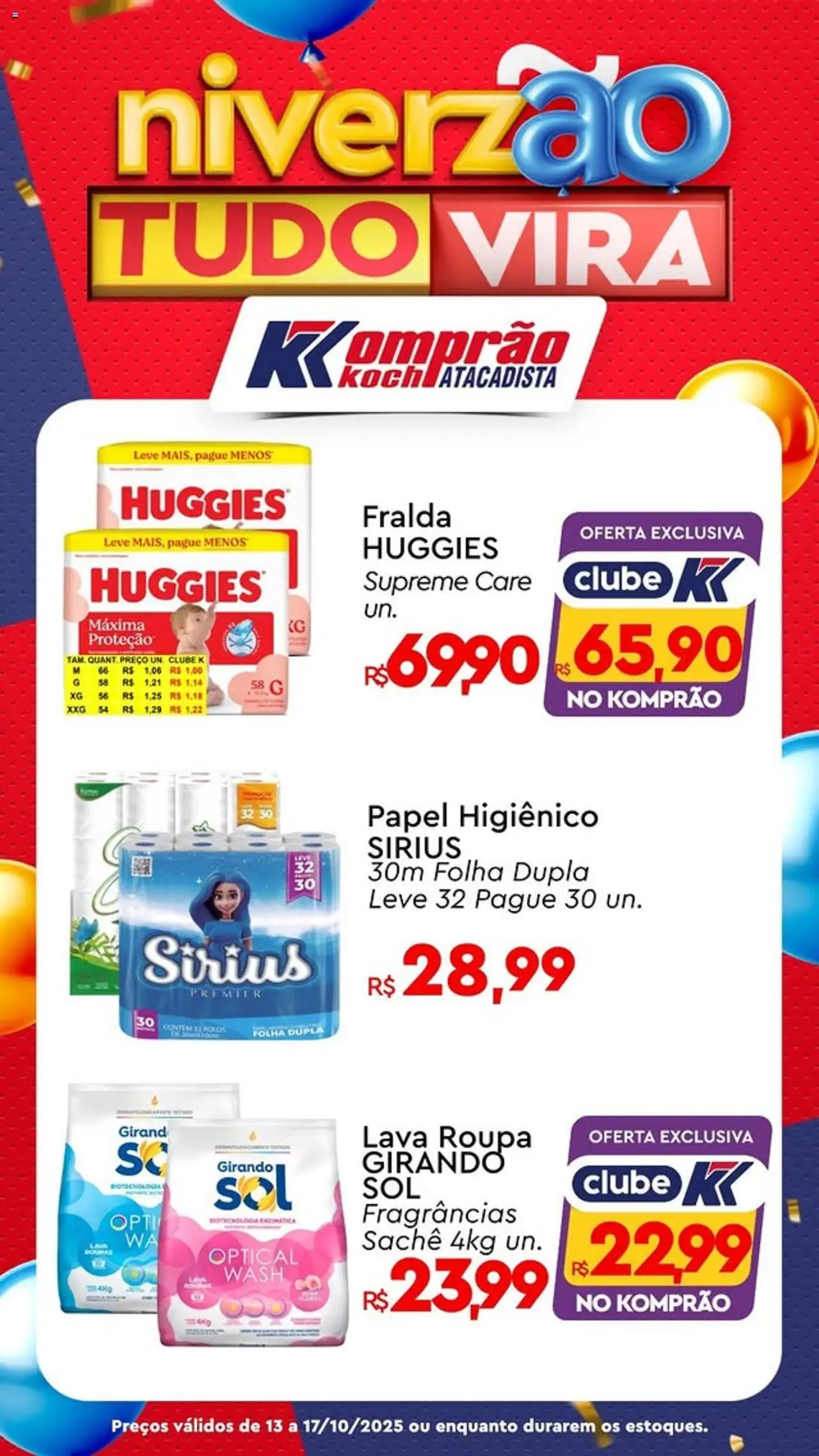 Komprao Atacadista Folheto - válido de 13.10.2025 | Página: 2 | Produtos: Roupas, Papel higiênico