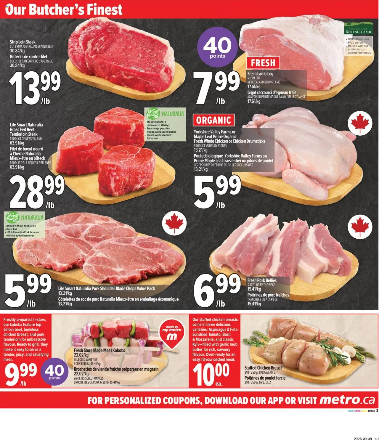 Metro flyer valid from 11.09.2025 | Page: 7 | Products: Beef, Chicken breasts, Butter, Chicken
