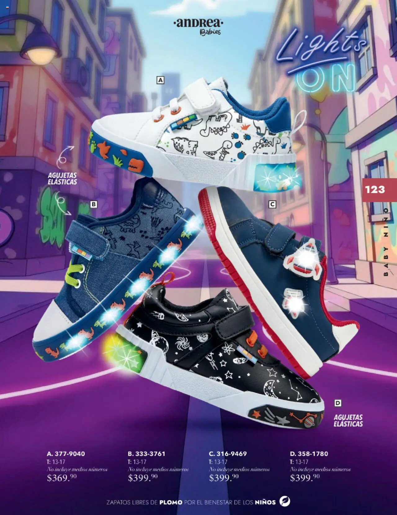 Nuevas ofertas de Andrea válidas en toda la República Mexicana desde el 24.08.2025. ¡Encuentra las mejores ofertas en Andrea - Catálogo Infantil Baby! | Página: 35 | Productos: Zapatos