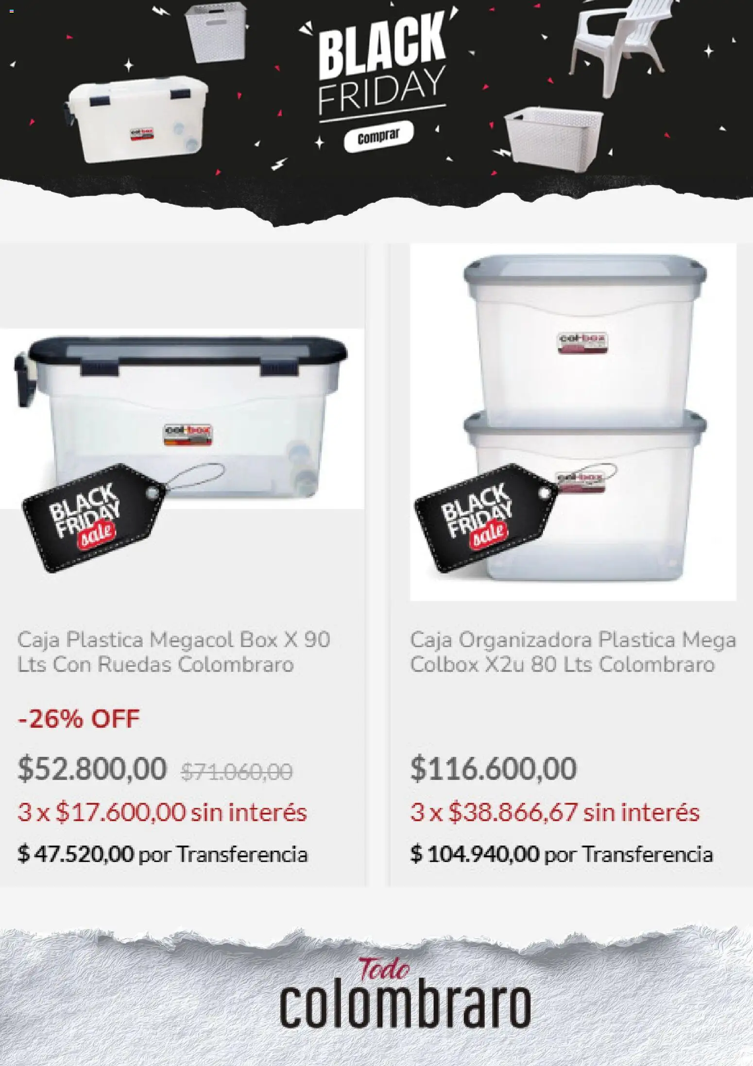Colombraro Black Friday │ válido desde el 28.11.2025 | Página: 6 | Productos: Caja