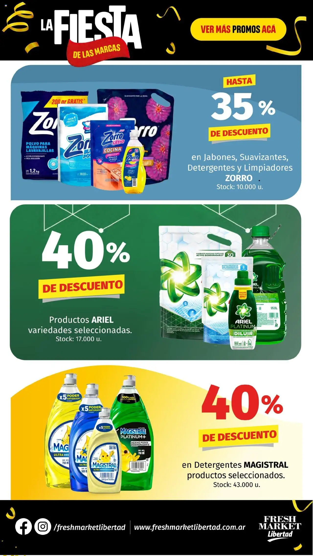 Hipermercado Libertad - La Fiesta  - Fresh │ válido desde el 26.06.2025 | Página: 31 | Productos: Antigrasa, Cocina, Detergente, Ropa