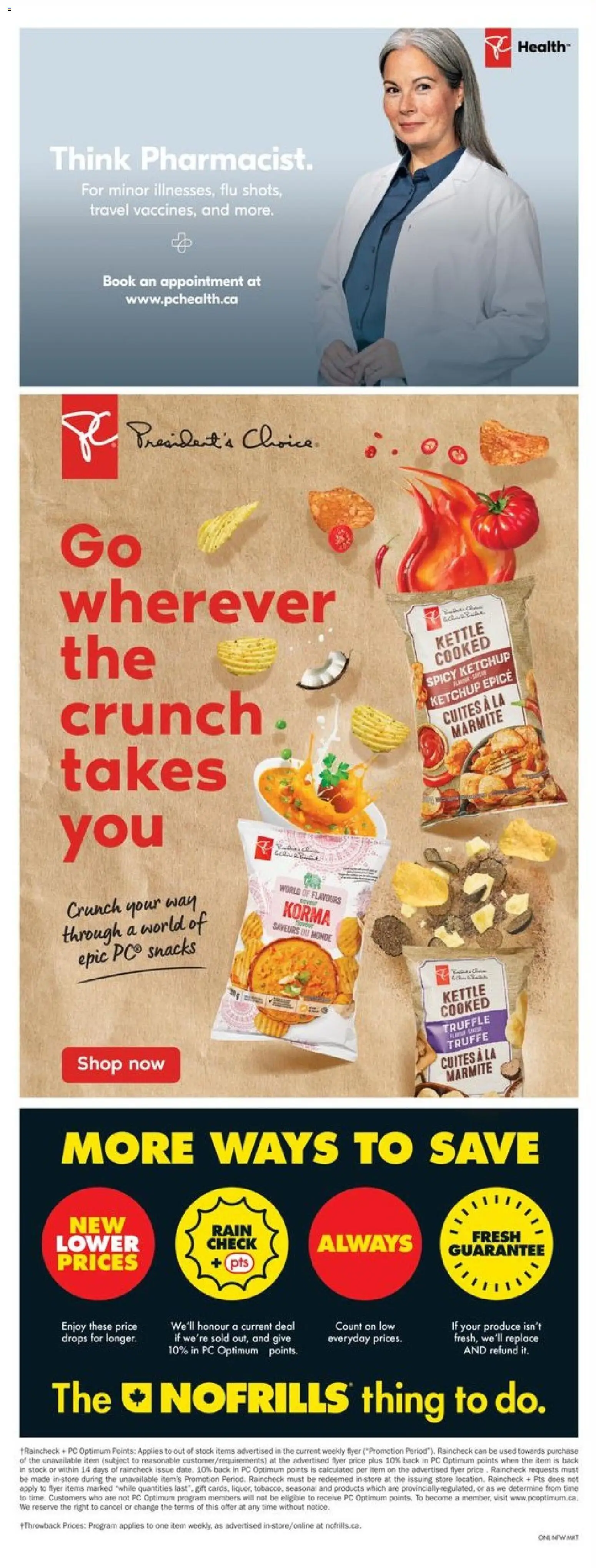 No Frills flyer valid from 23.10.2025 | Page: 16 | Products: Chips, Ketchup, PC, Kettle