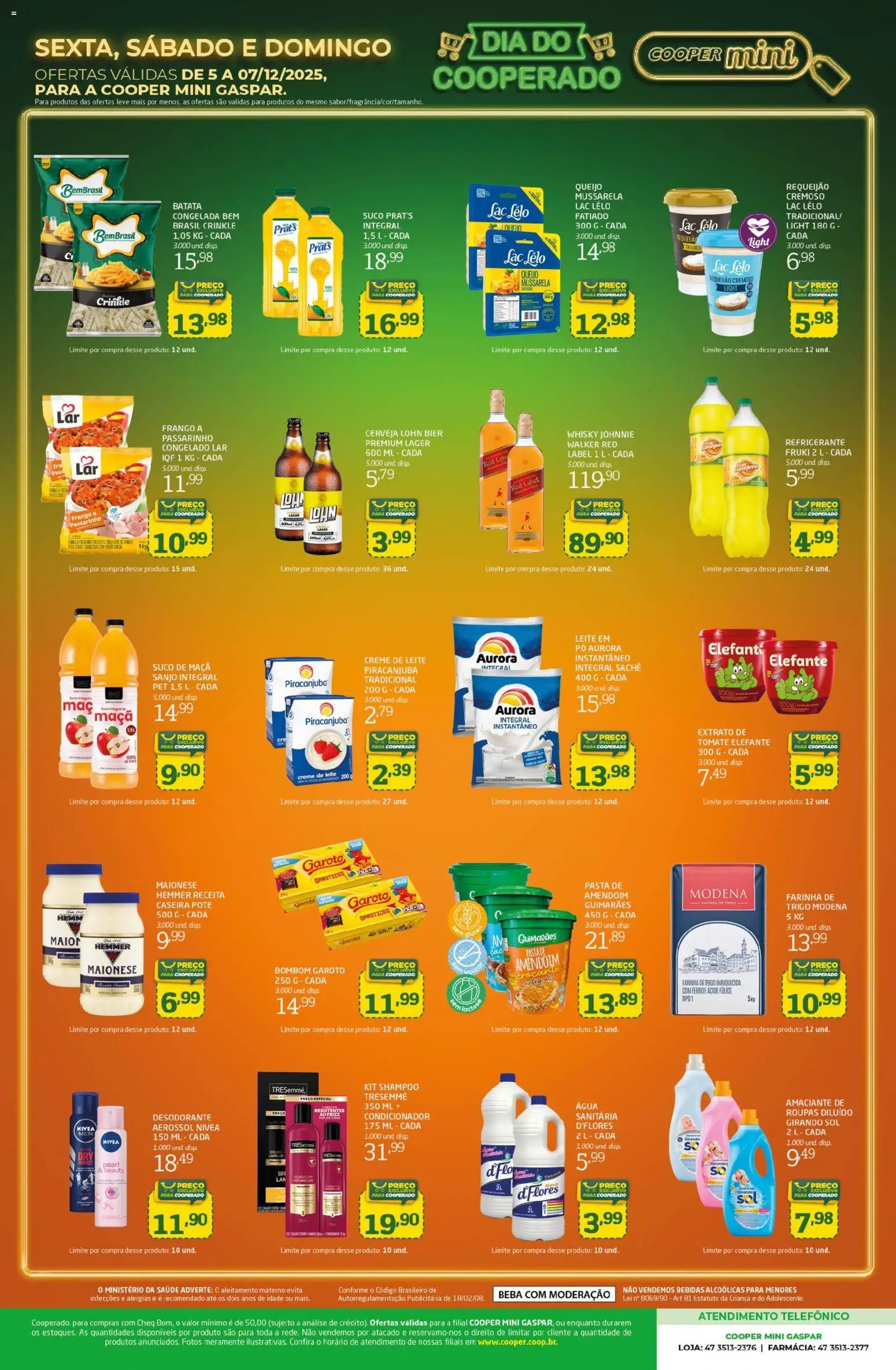 Cooper Folheto - válido de 05.12.2025 | Página: 2 | Produtos: Amendoim, Frango, Maionese, Requeijão