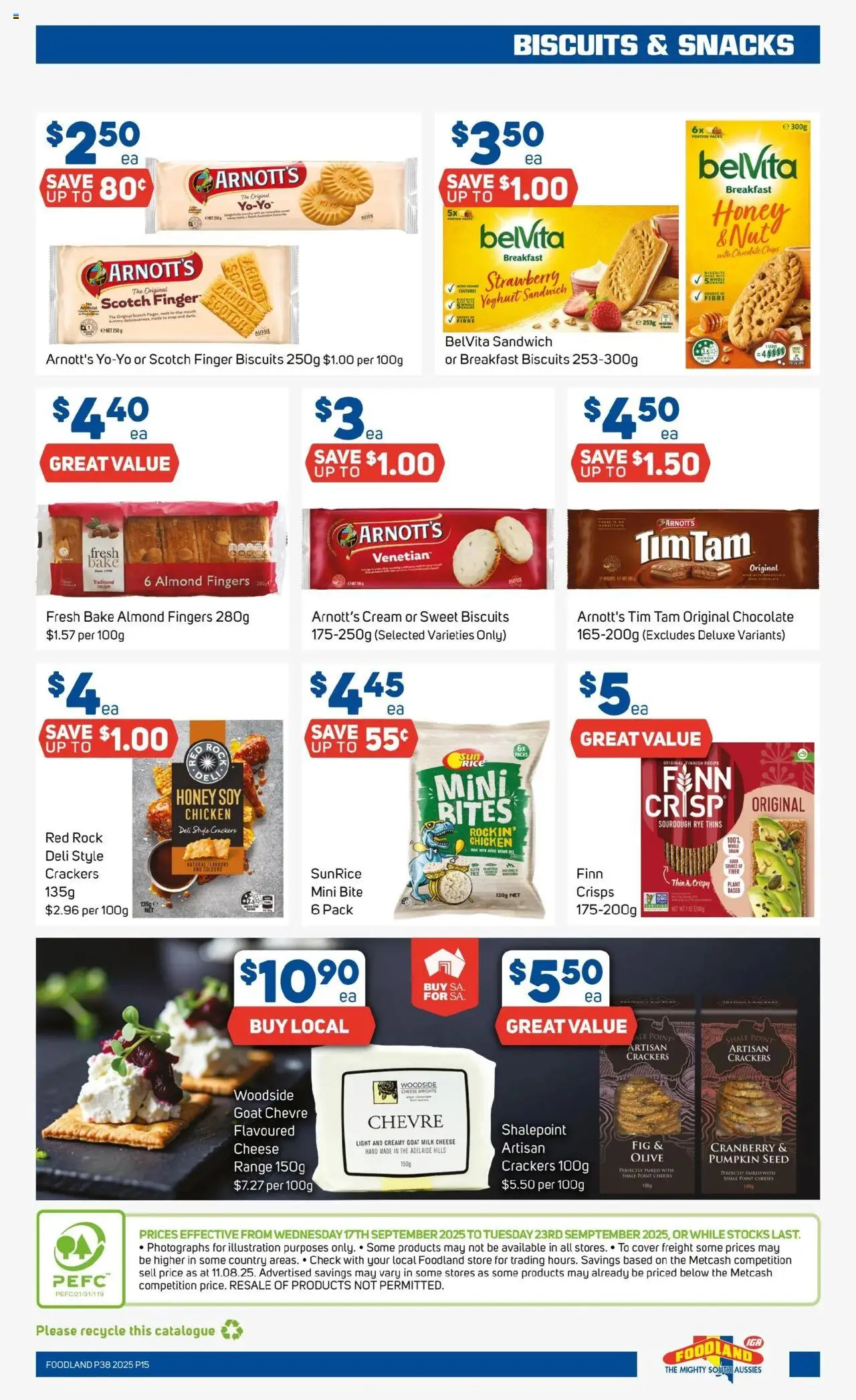 Foodland catalogue - valid from 17.09.2025 | Page: 15 | Products: Light, Biscuits, Rye, Scotch