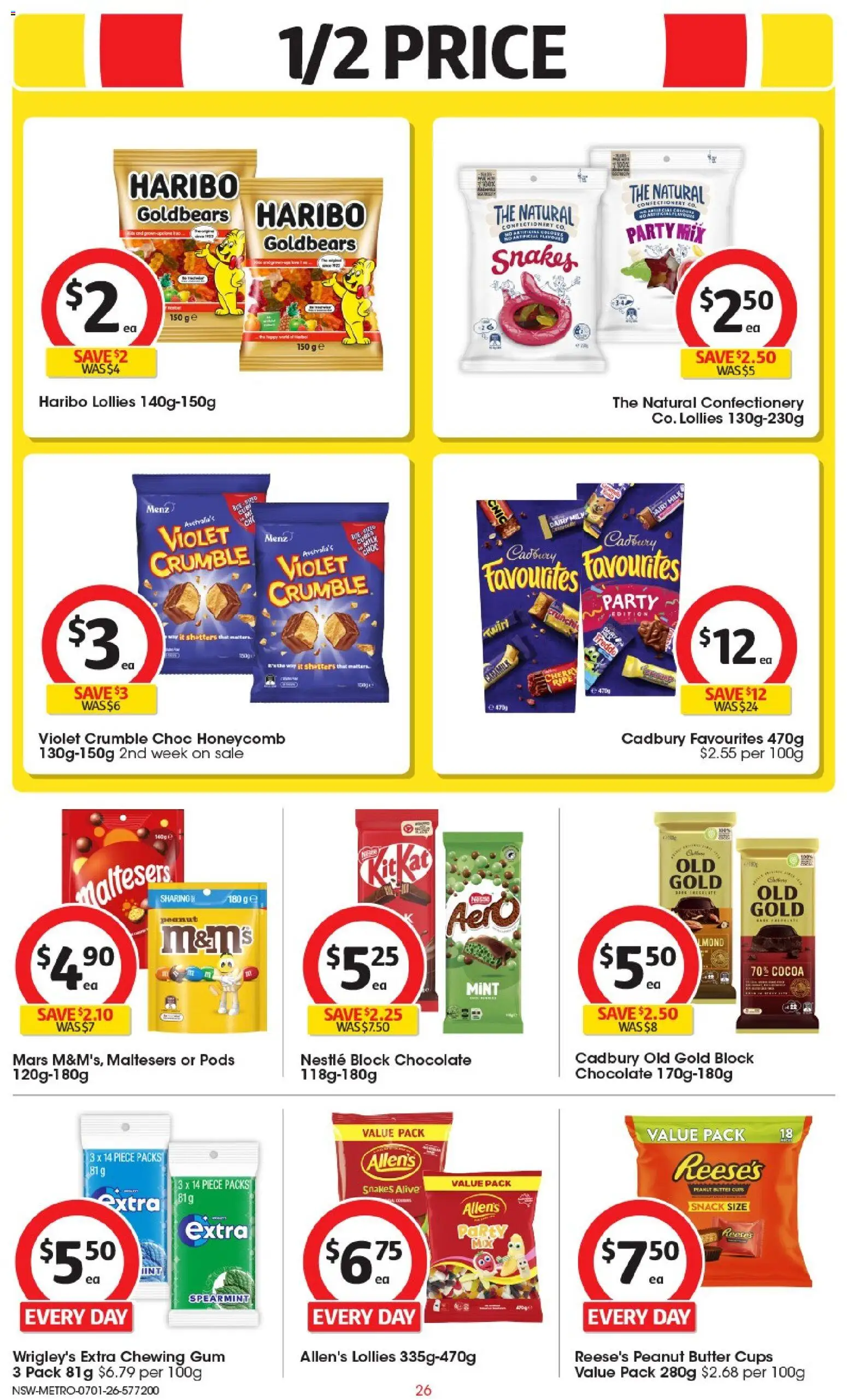 Coles catalogue - valid from 07.01.2026 | Page: 26 | Products: Milk, Dairy, Butter, Chocolate