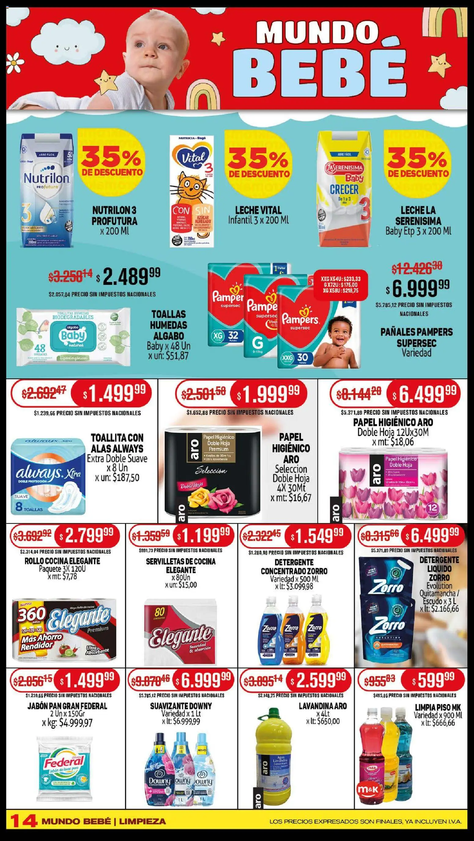 Makro ofertas │ válido desde el 23.10.2025 | Página: 14 | Productos: Cocina, Jabón, Detergente, Agua