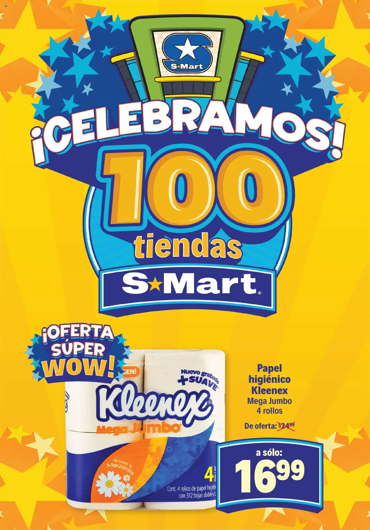 Nuevas ofertas de S-Mart válidas en toda la República Mexicana desde el 28.10.2025. ¡Encuentra las mejores ofertas en S-Mart folleto Ofertas de Feria Monterrey! | Página: 2 | Productos: Papel higiénico