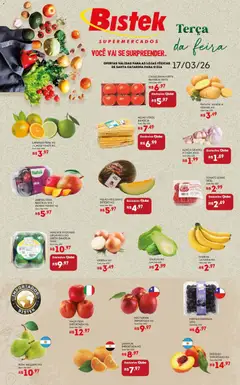 Bistek Supermercados ofertas Hortifruti - Pré-Visualização do folheto da loja Bistek Supermercados, válido de 17.03.2026