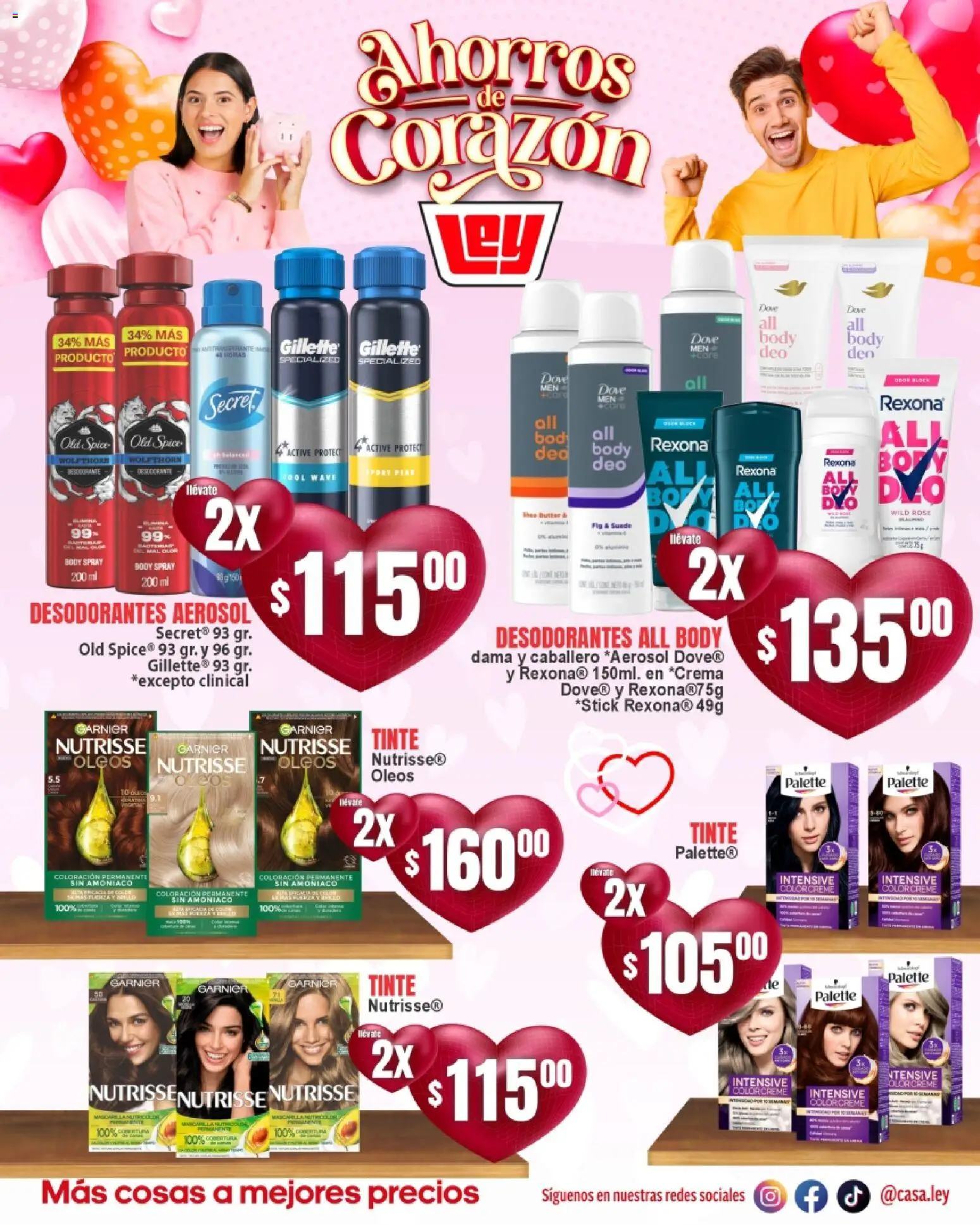 Nuevas ofertas de Casa Ley válidas en toda la República Mexicana desde el 03.02.2026. ¡Encuentra las mejores ofertas en Casa Ley folleto Ahorros de Corazón frontera! | Página: 15 | Productos: Body, Mascarilla