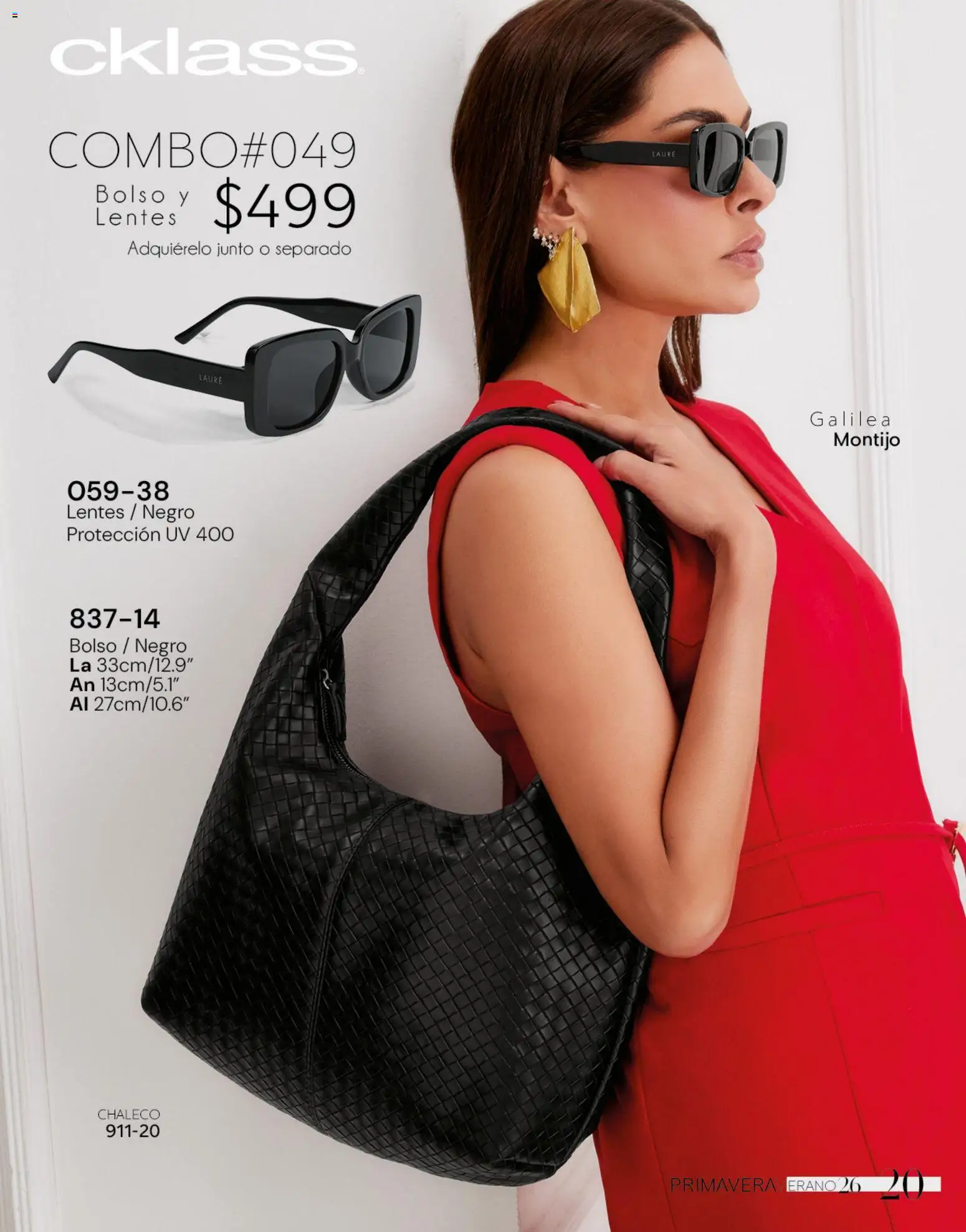 Nuevas ofertas de Cklass válidas en toda la República Mexicana desde el 02.01.2026. ¡Encuentra las mejores ofertas en Cklass catálogo Gala & Glamour! | Página: 134 | Productos: Chaleco, Lentes, Bolso