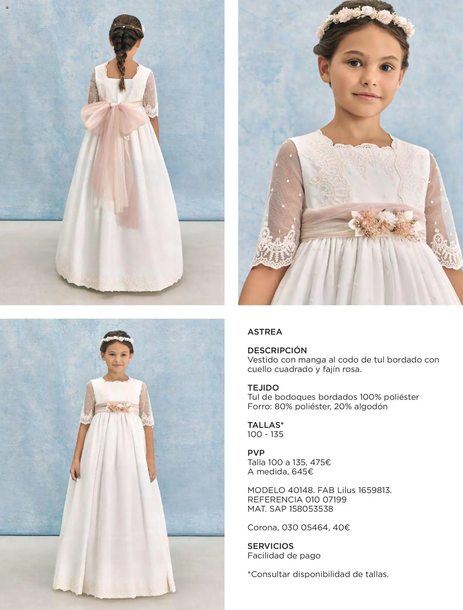 Nuevas ofertas de El Corte Inglés válidas en toda la República Mexicana desde el 20.11.2025. ¡Encuentra las mejores ofertas en El Corte Inglés catálogo Comuniones 2026! | Página: 25 | Productos: Manga, Algodón, Vestido