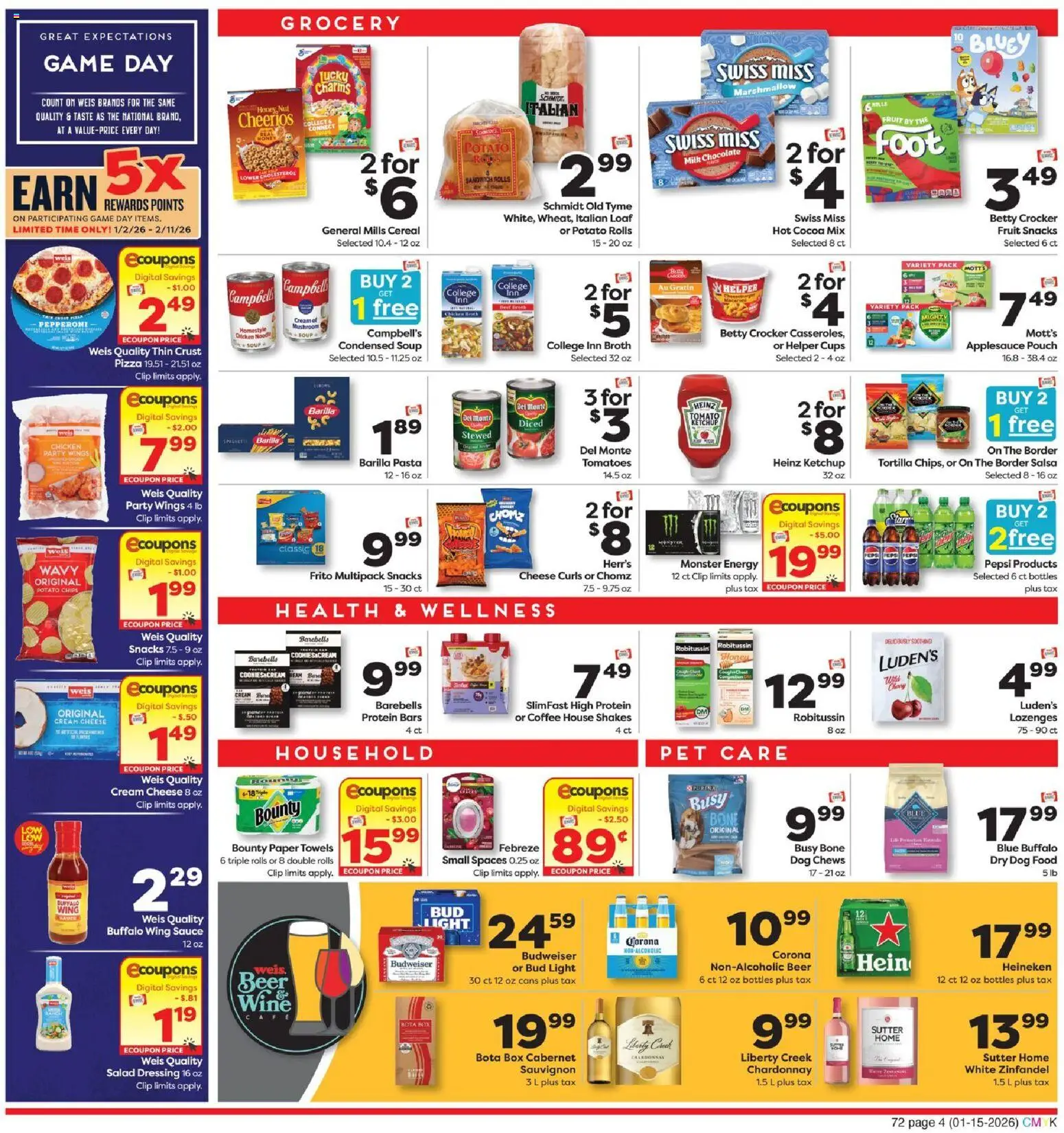 Weis Weekly Circular - WV - valid from 15.01.2026 | Page: 8 | Products: Chocolate, Tomatoes, Chips, Cream